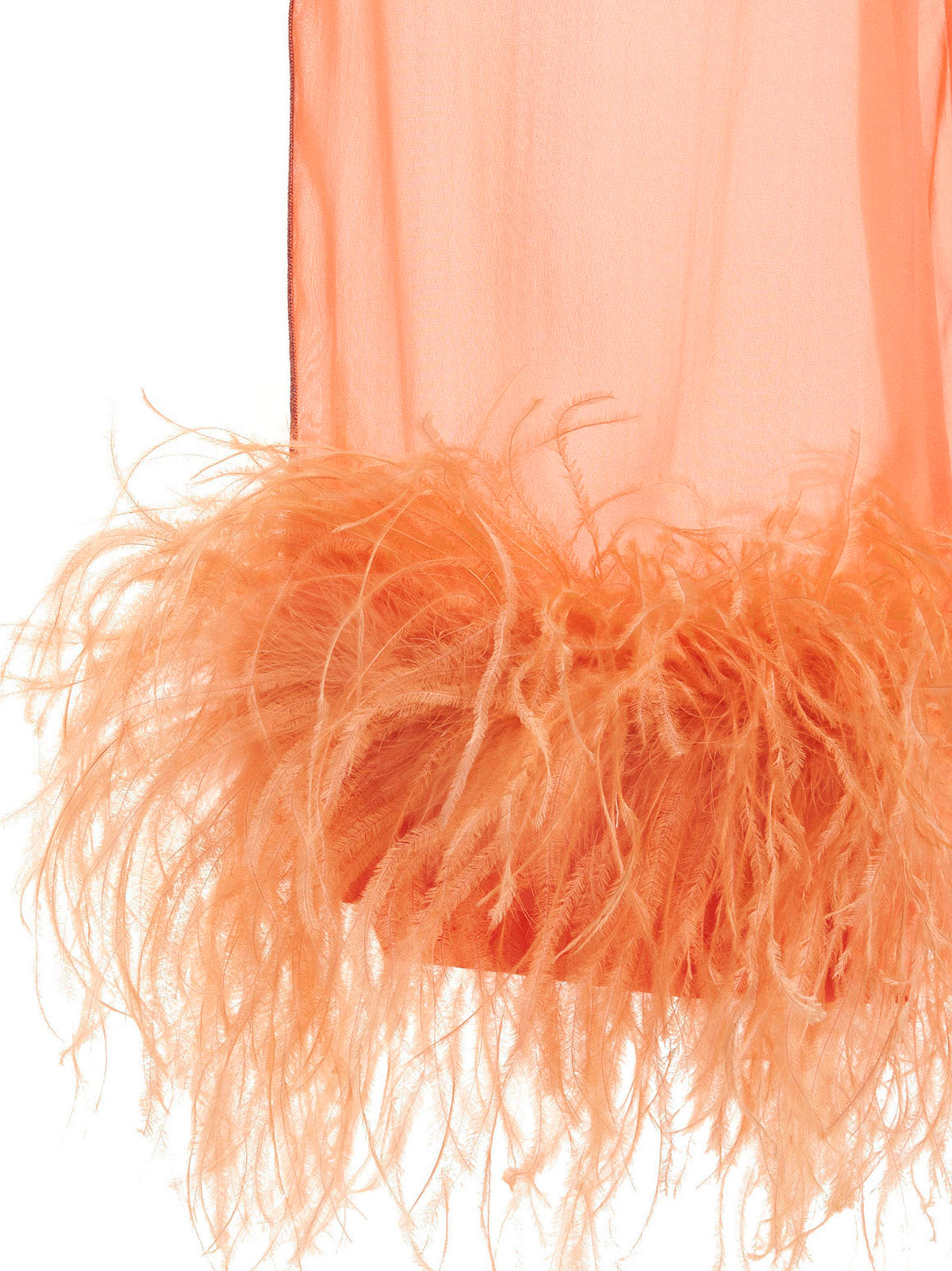 Osèree Feather Silk Pants