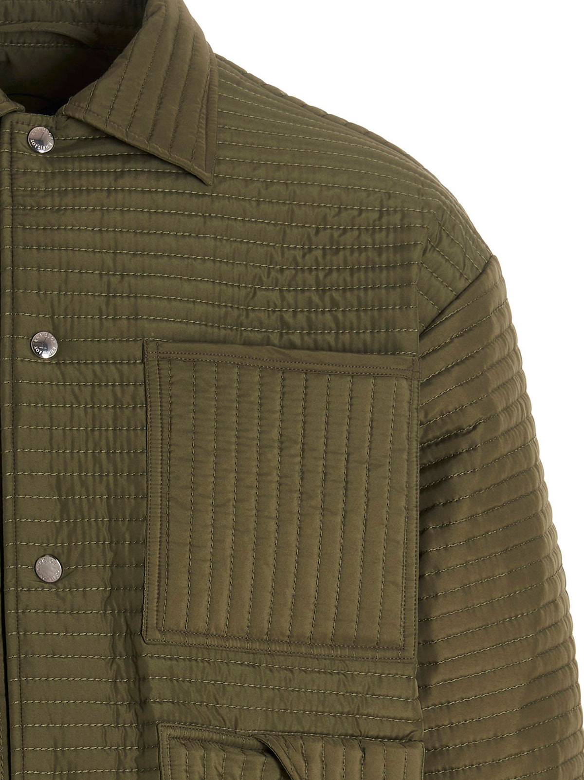 Khrisjoy Chore Quilted Stripes Down Jacket