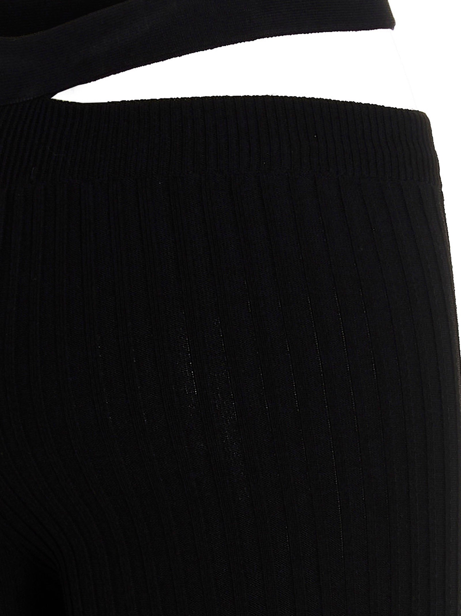 AndreĀdamo Ribbed Flared Trousers