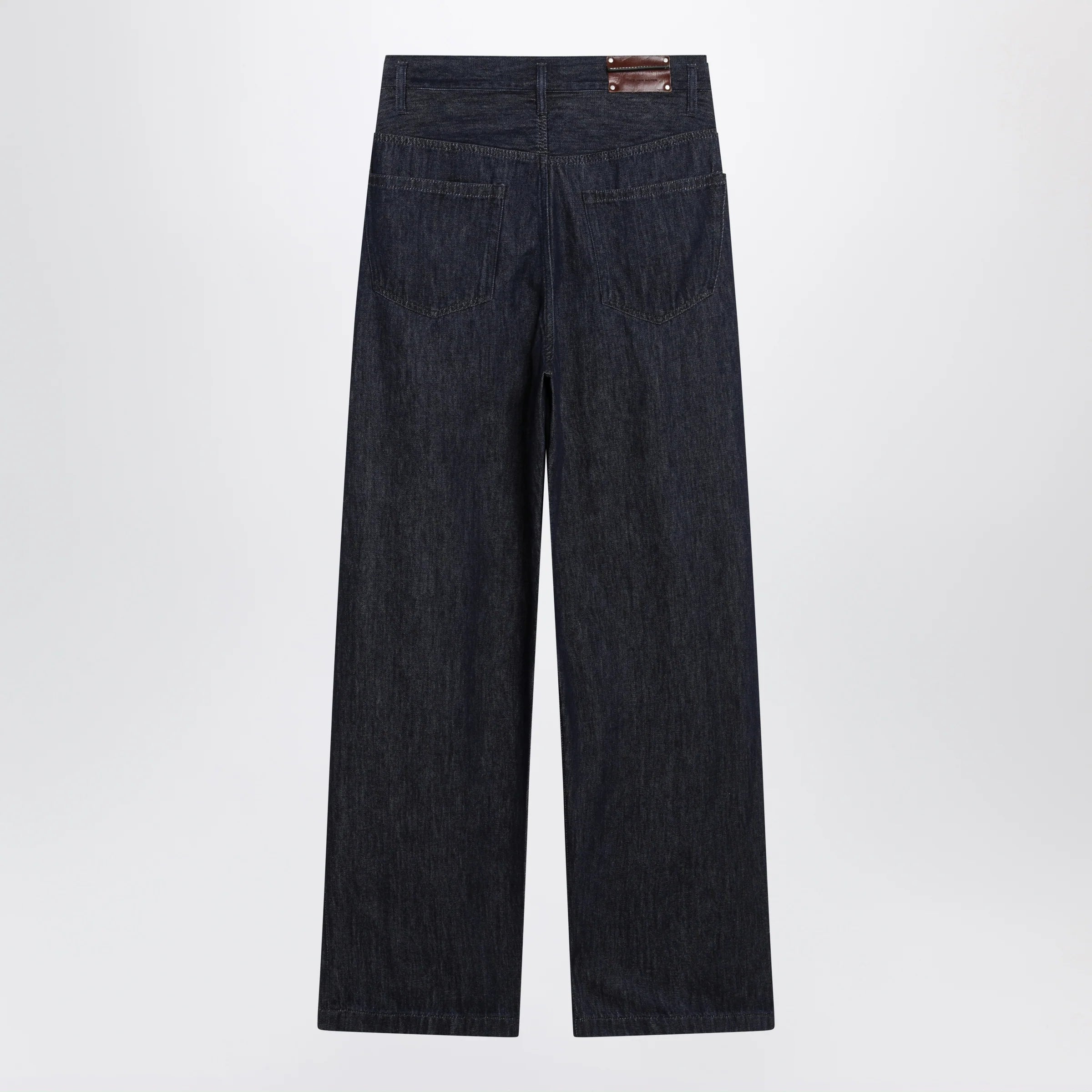 Dries Van Noten Wide-leg indigo blue jeans