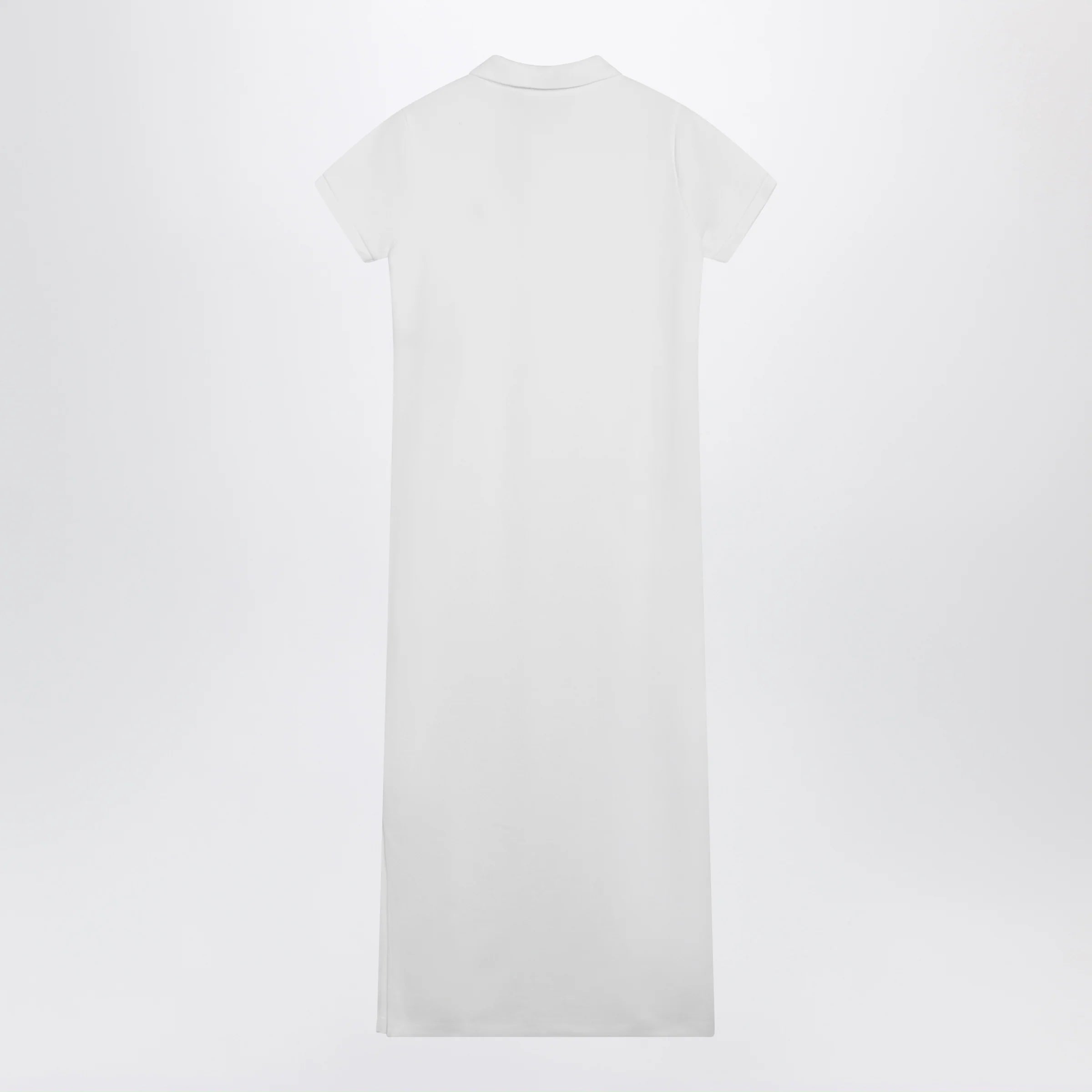 Polo Ralph Lauren Long dress in white cotton with logo
