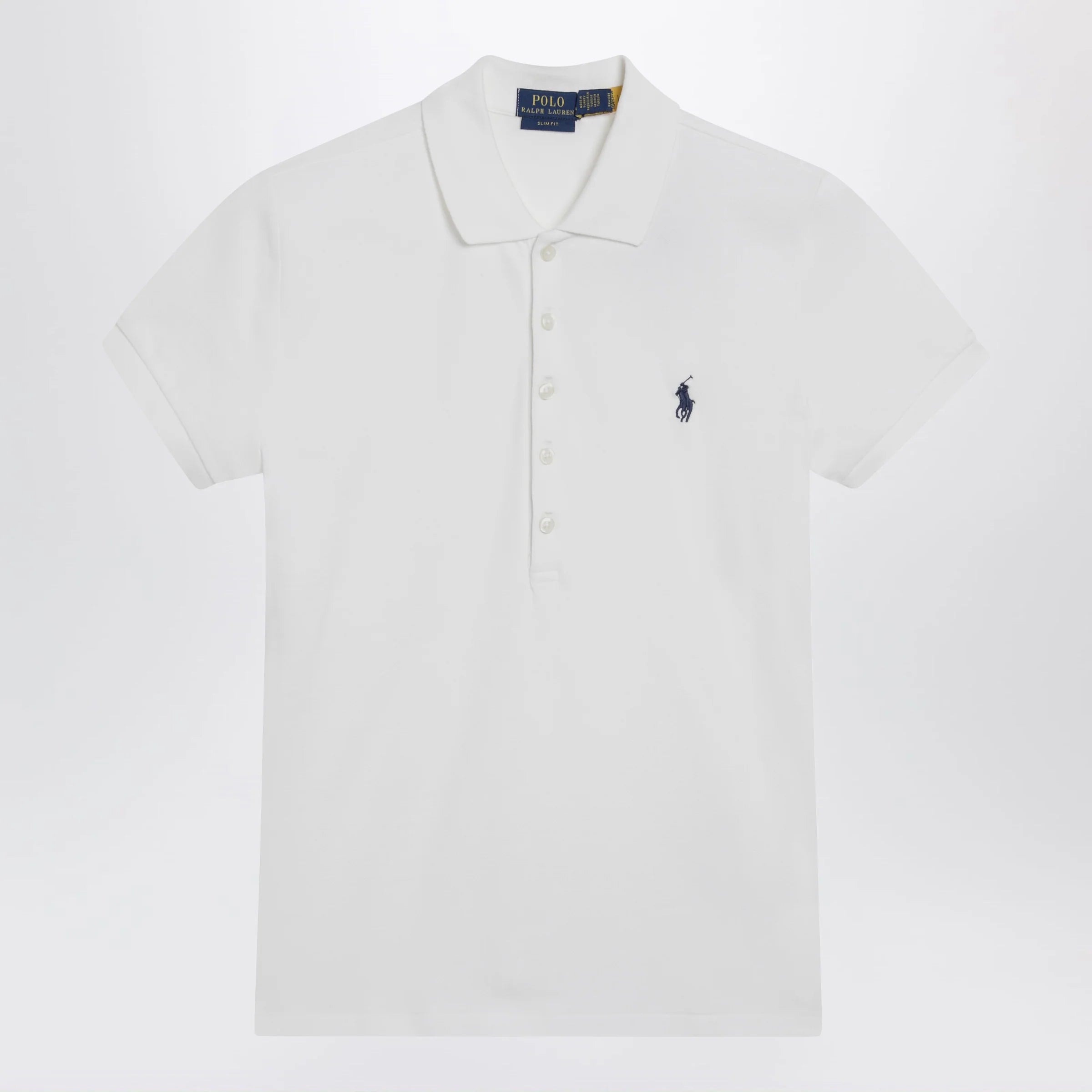 Polo Ralph Lauren White Slim-Fit polo shirt