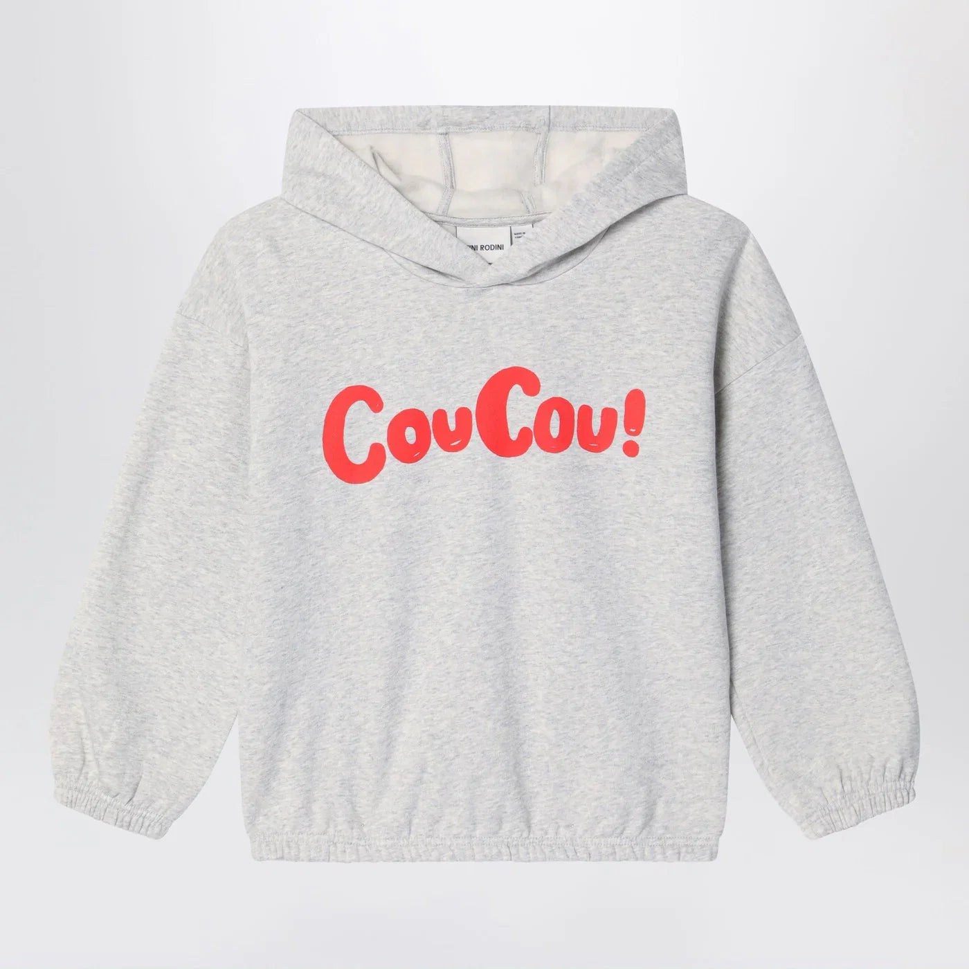 Mini Rodini Grey organic cotton hoodie