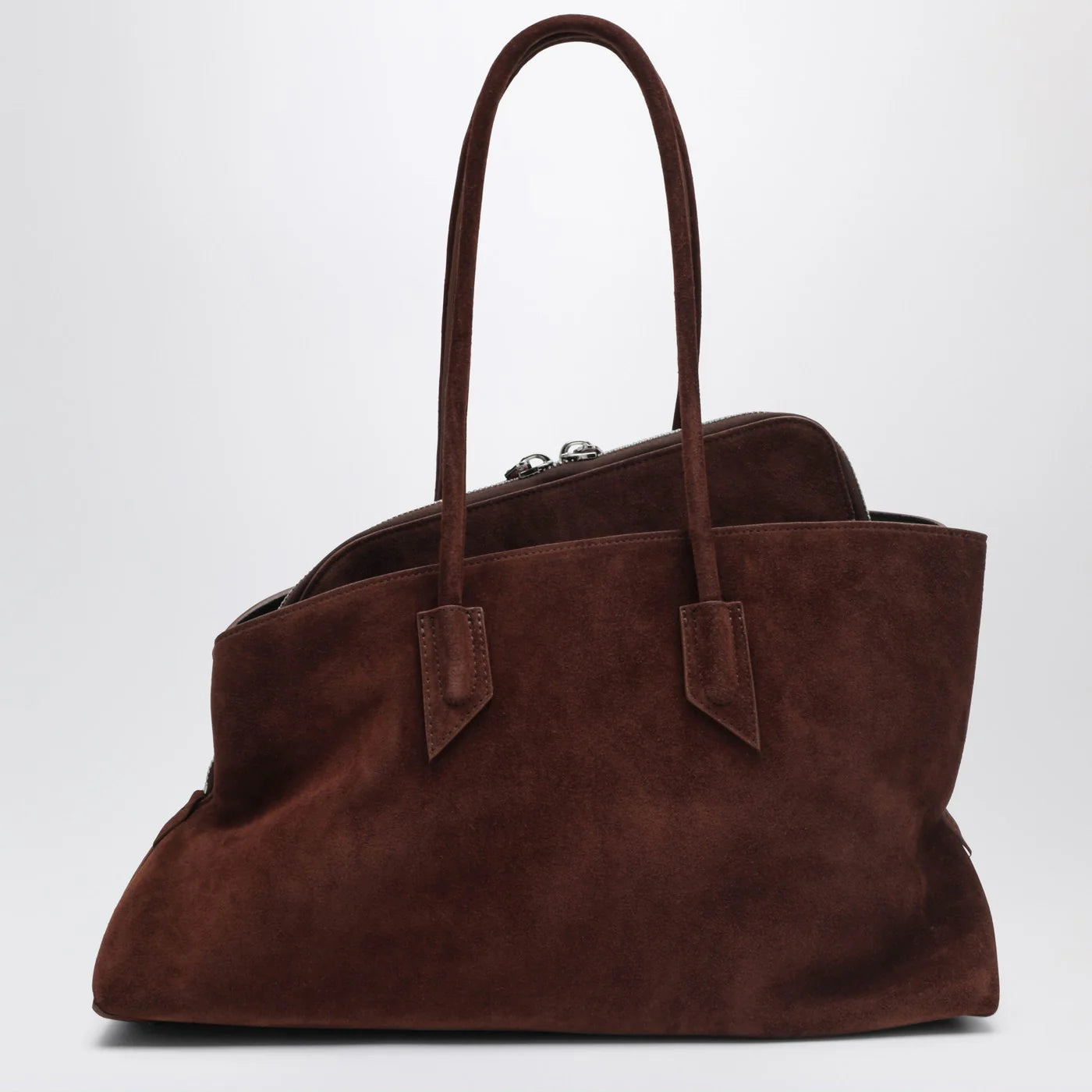 The Attico La Passeggiata Medium Light Chocolate bag