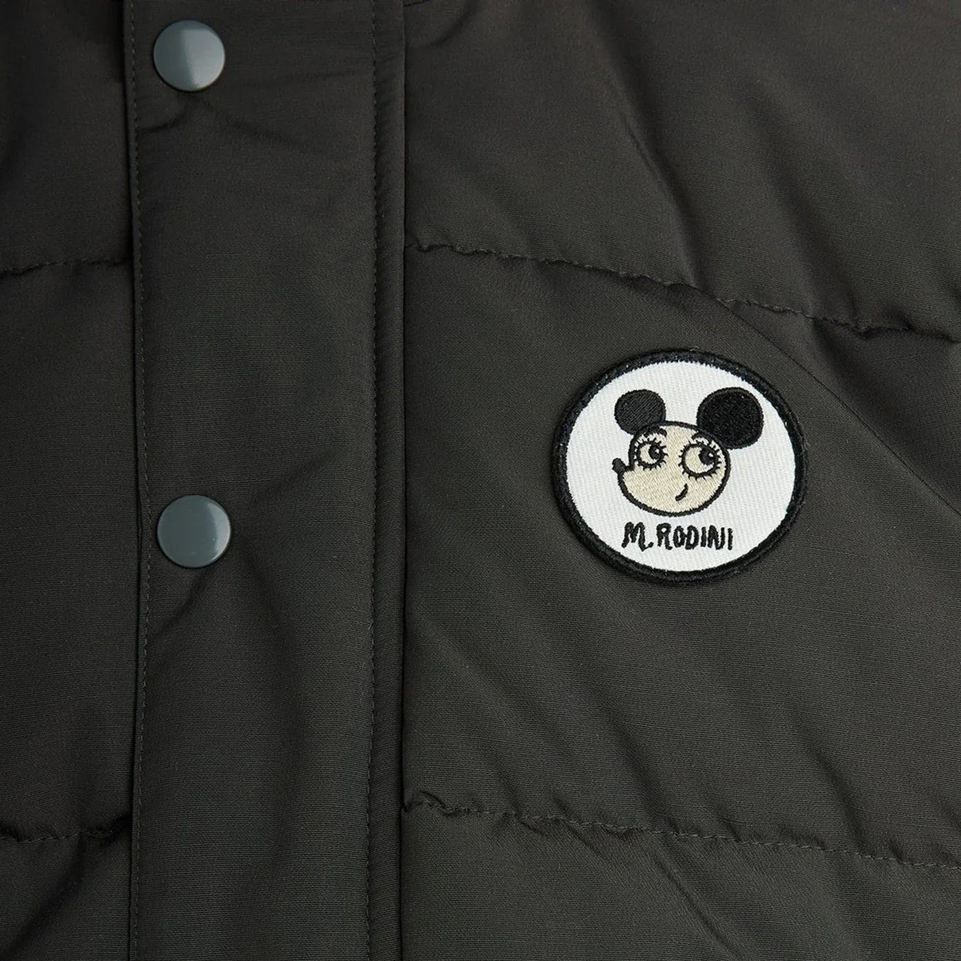 Mini Rodini Black Ritzratz patch puffer