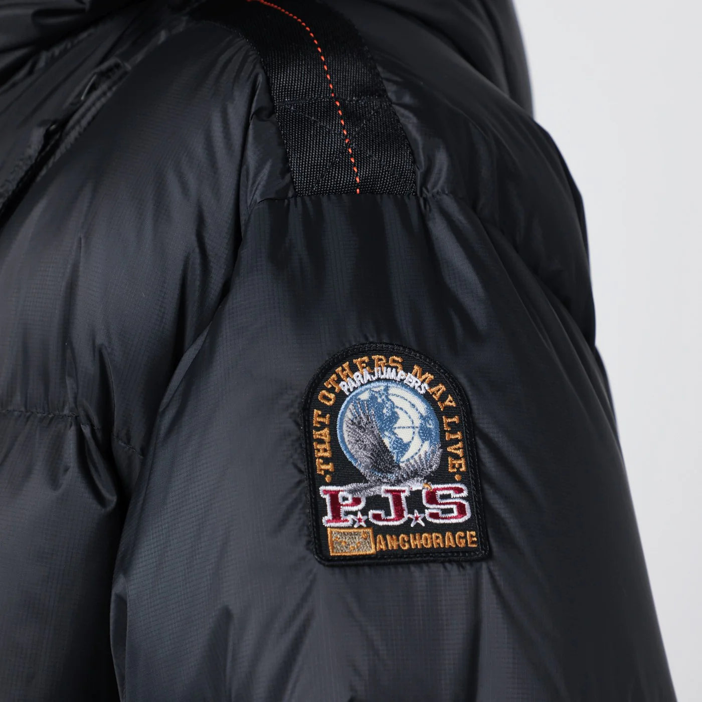 Parajumpers Black Cloud hooded down jacket