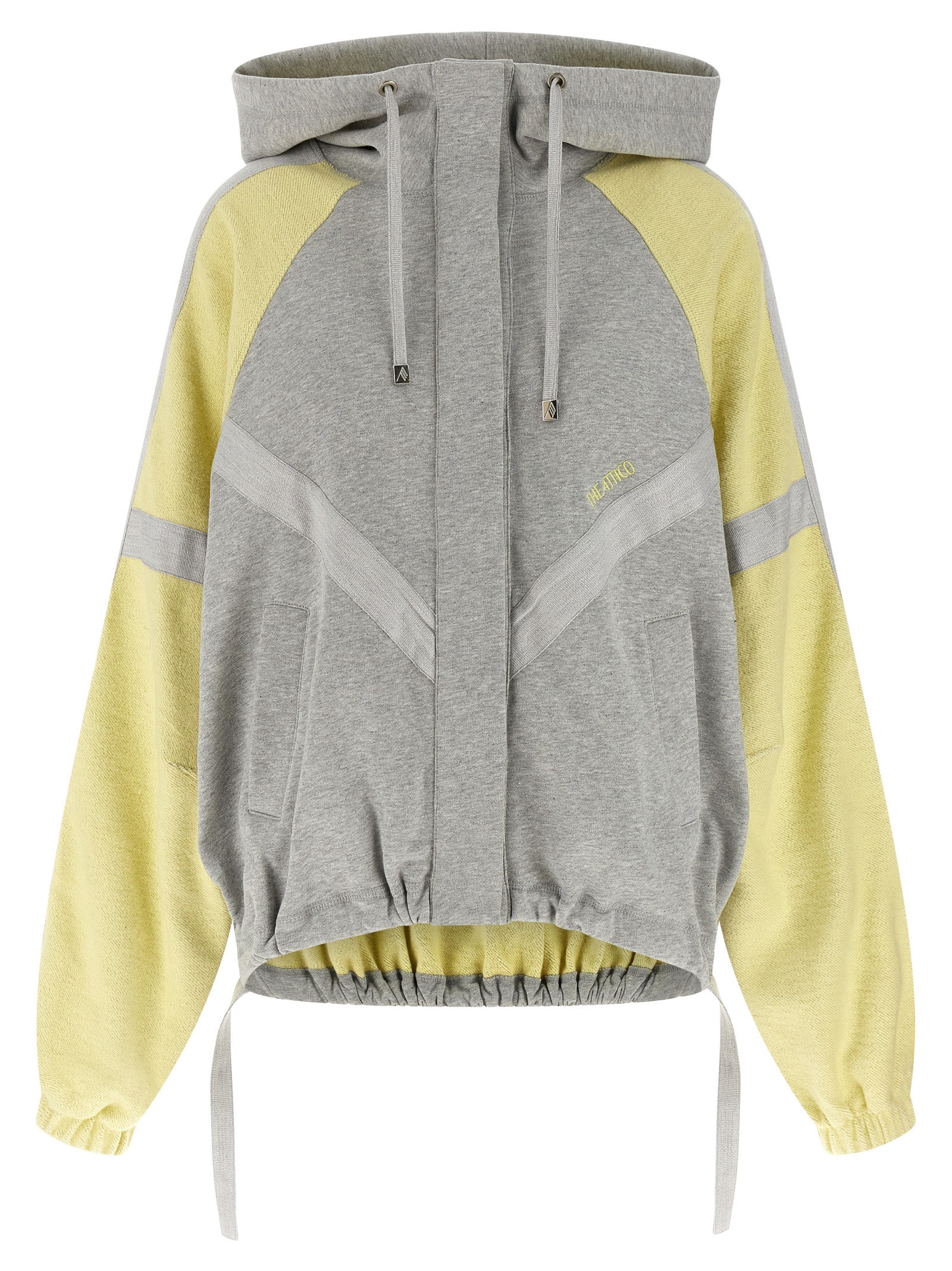 The Attico Double American Fleece Bomber Jacket