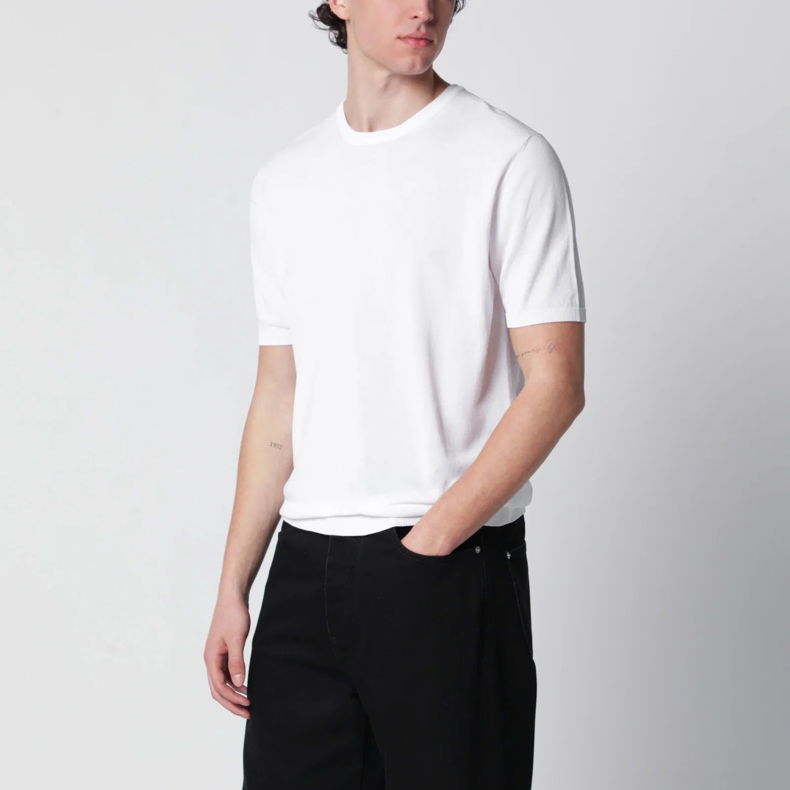 Roberto Collina White cotton sweater