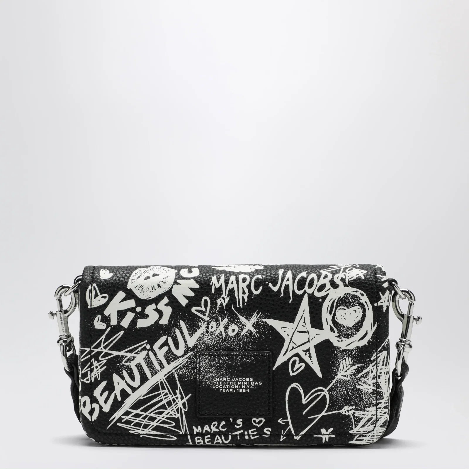 Marc Jacobs Mini shoulder bag black with punk lettering