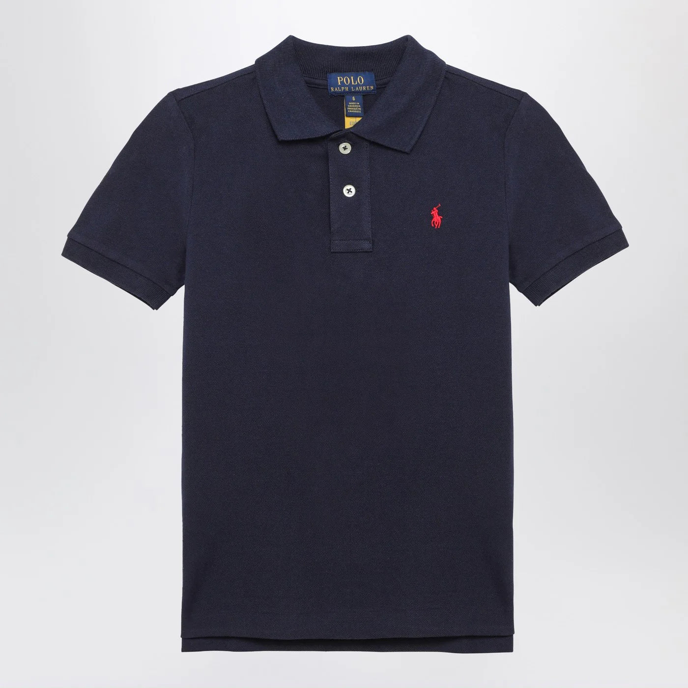 Polo Ralph Lauren Blue navy cotton polo shirt with logo