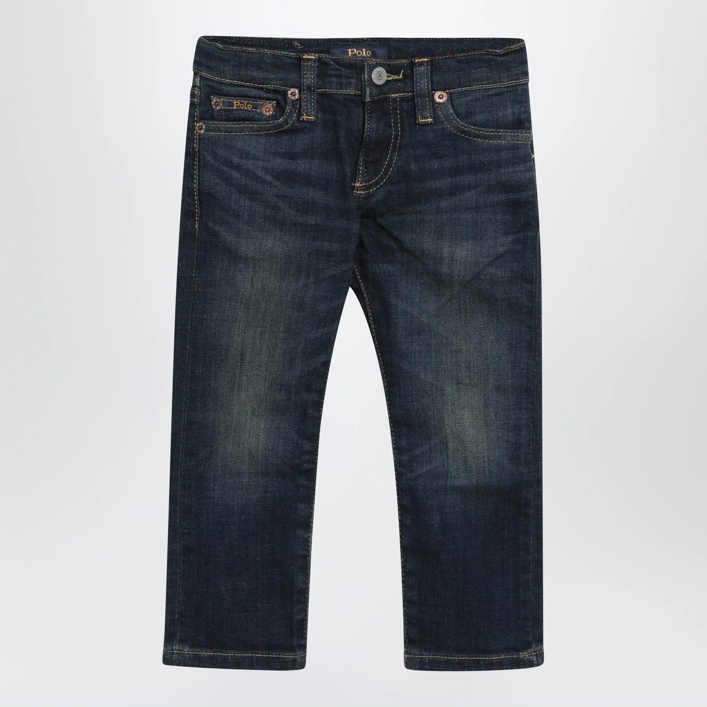 Polo Ralph Lauren Dark blue washed-effect jeans