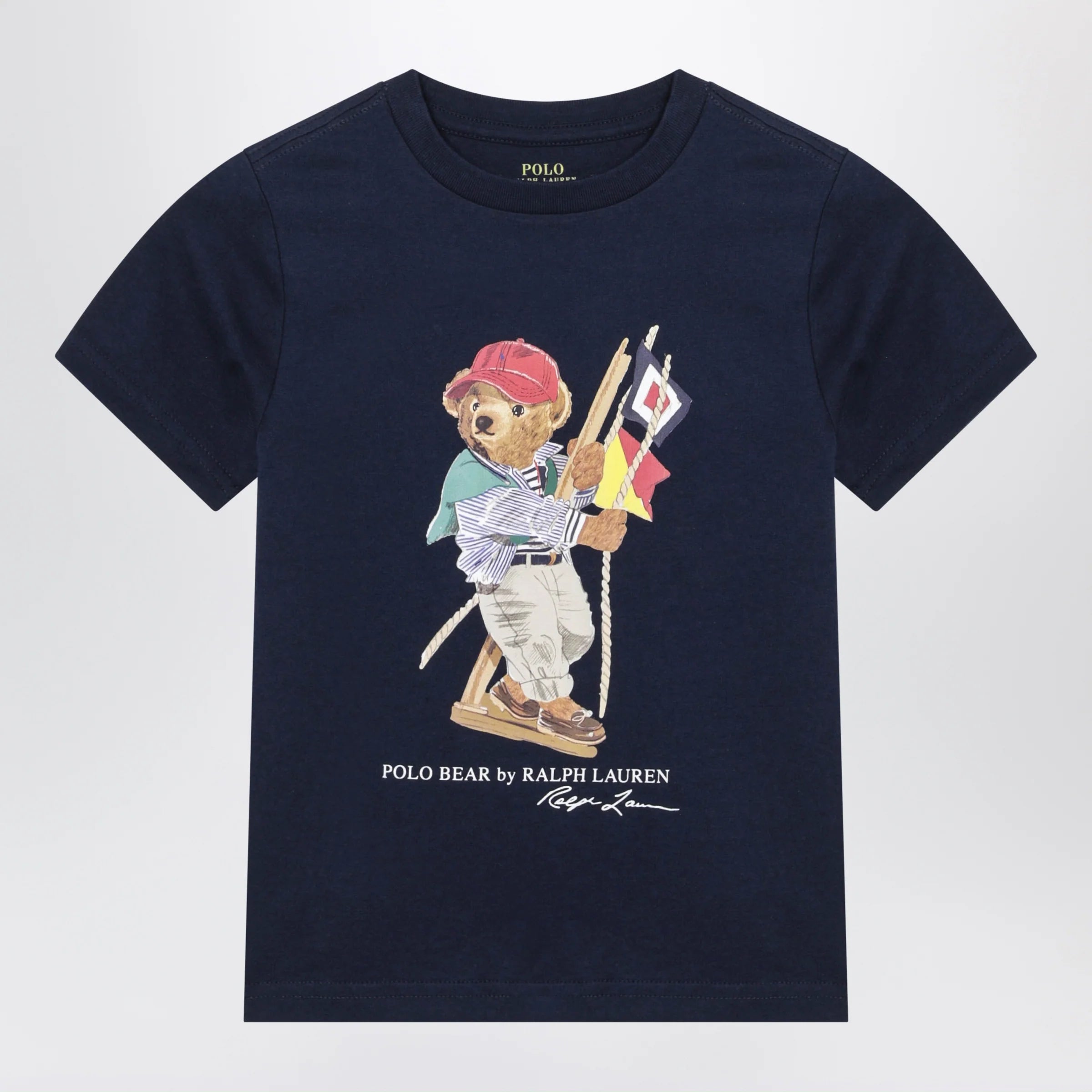Polo Ralph Lauren Navy blue Polo Bear cotton T-shirt