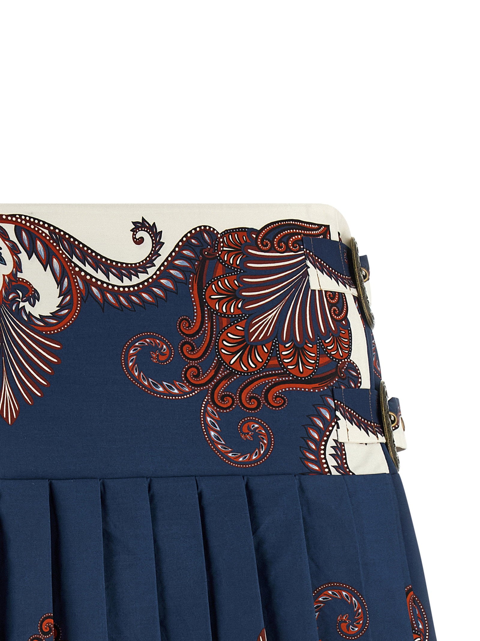 Farm Rio Blue Arabesque Skirt