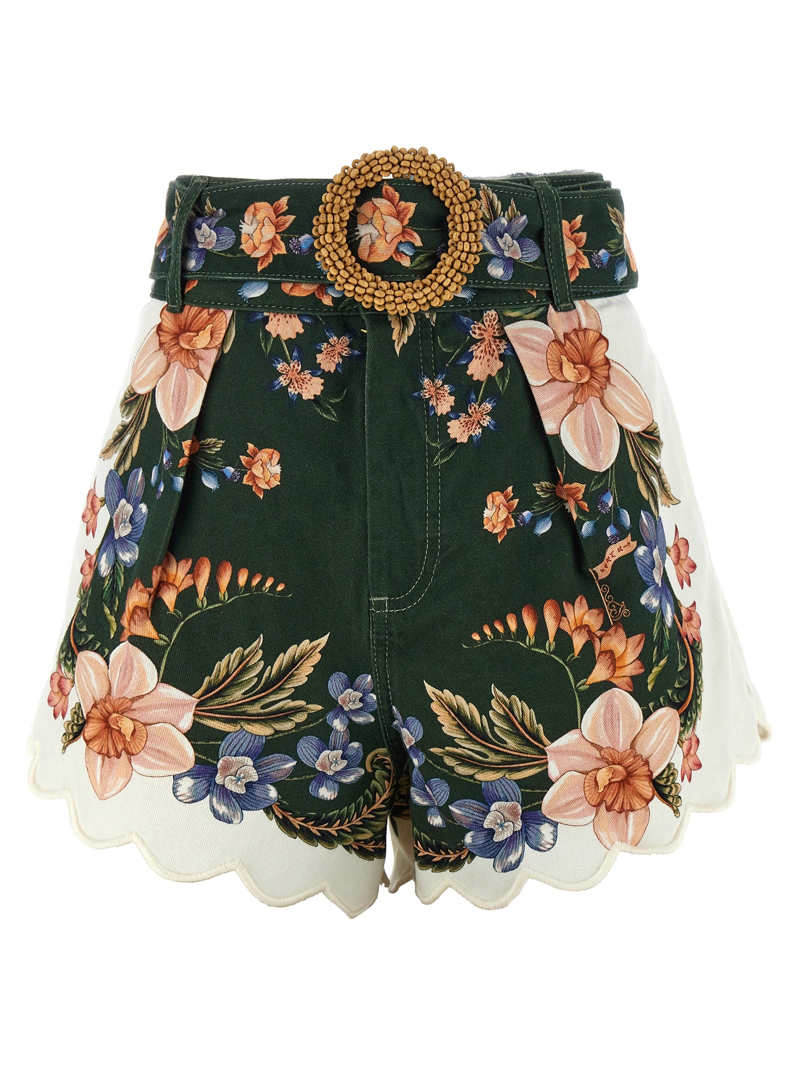Farm Rio Green Berry Garden Shorts