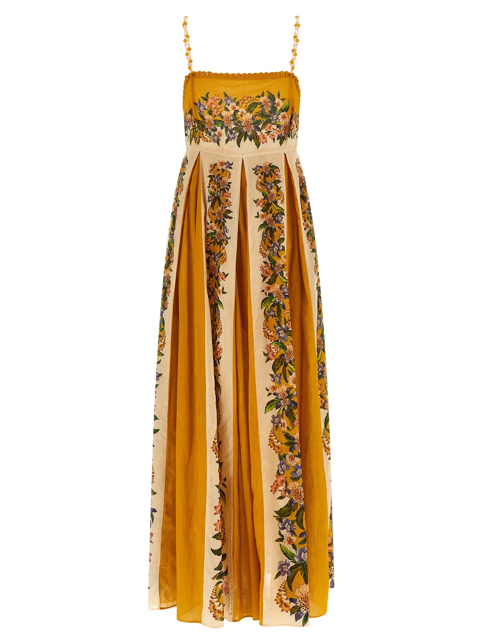 Farm Rio Sand Hilo Stripes Maxi Dress