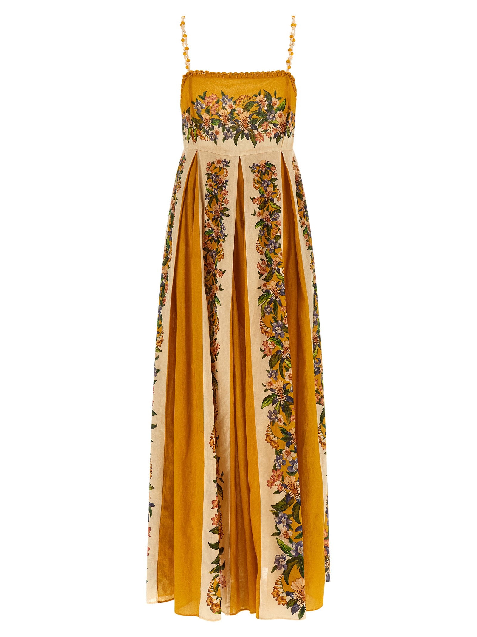 Farm Rio Sand Hilo Stripes Maxi Dress