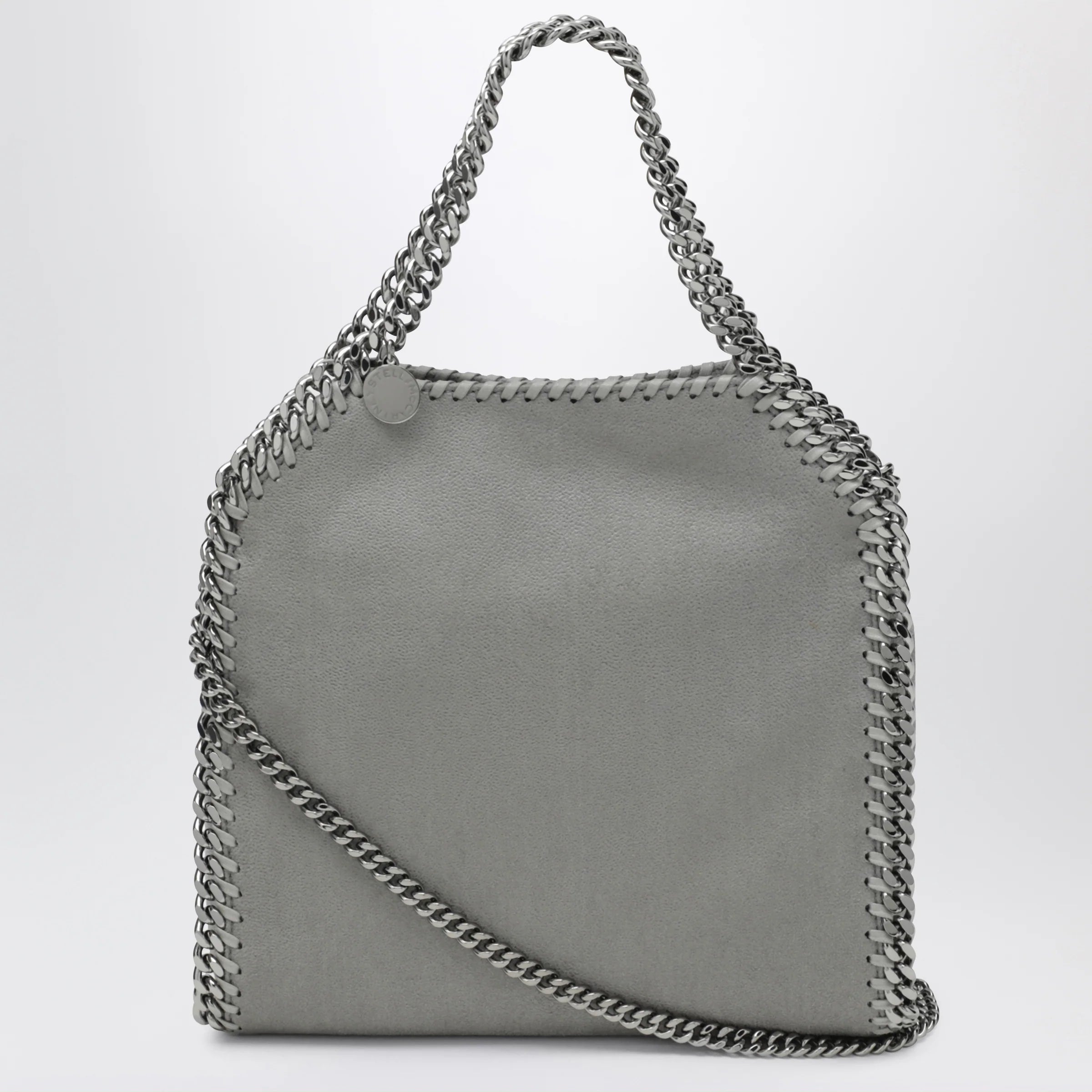 Stella McCartney Mini Falabella tote bag in light grey
