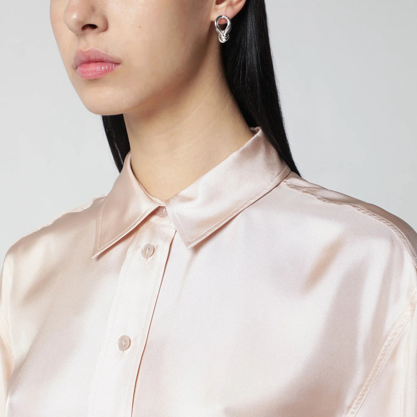 Róhe Light pink silk shirt