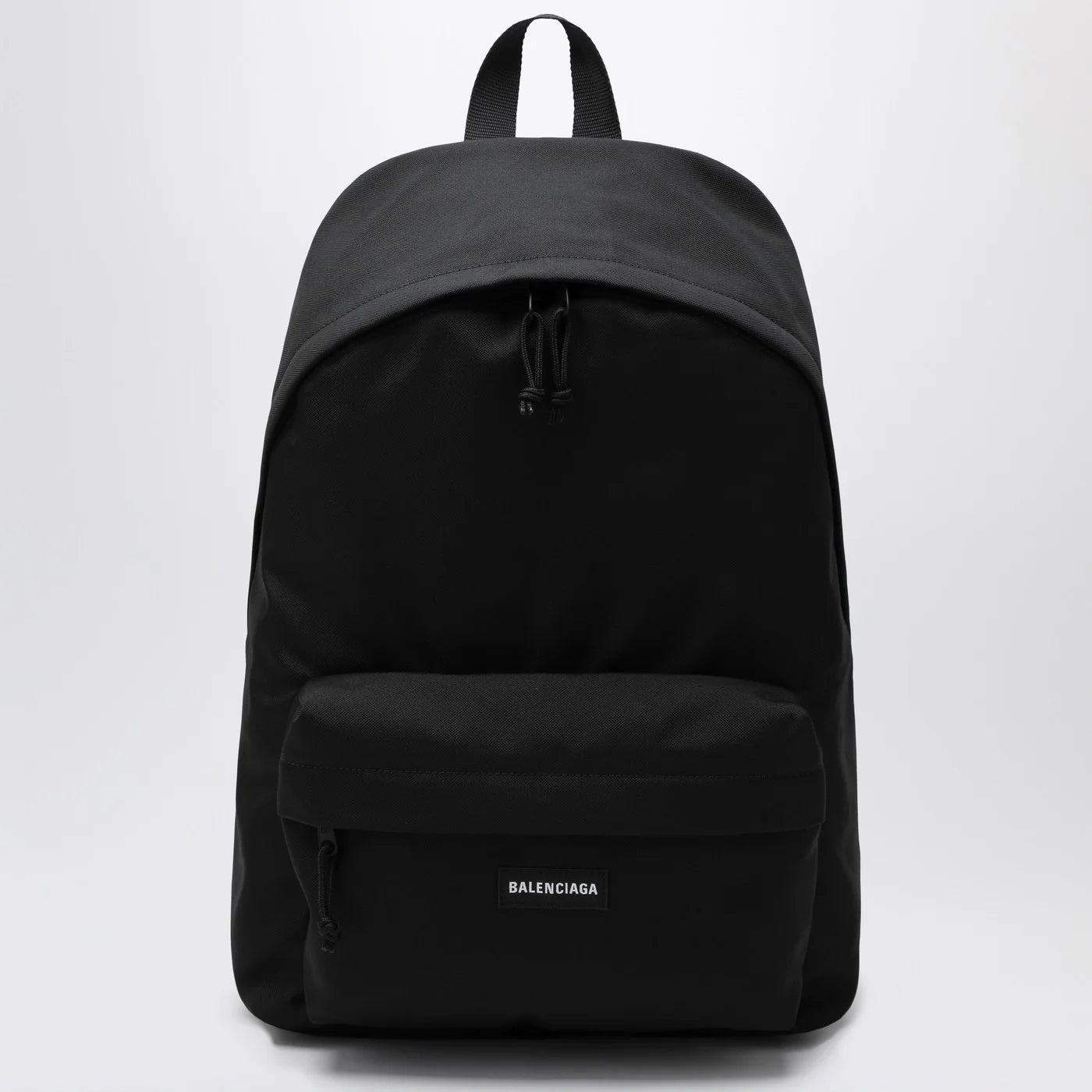Balenciaga Black Explorer backpack with logo patch