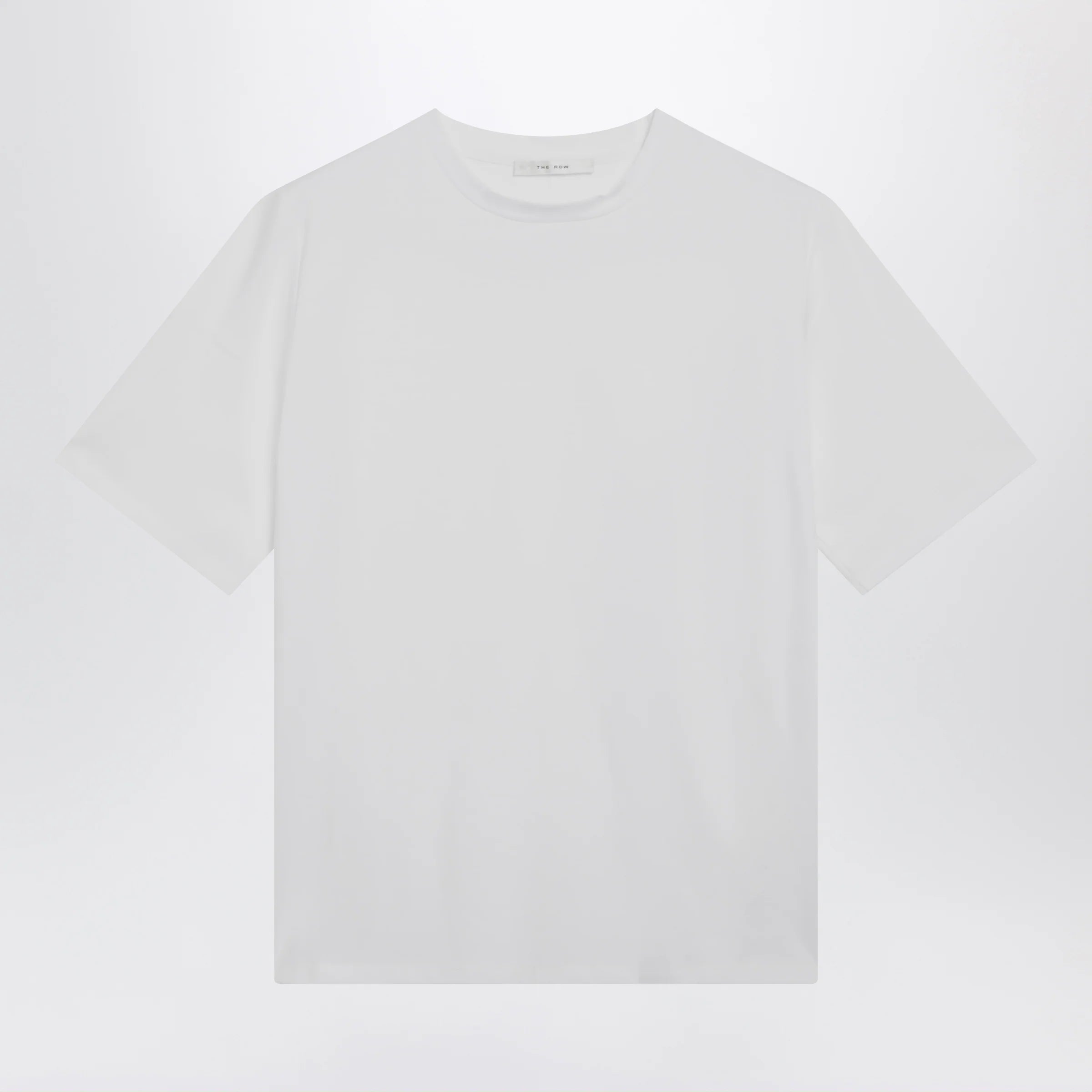 The Row Short-sleeve crewneck cotton T-shirt in white