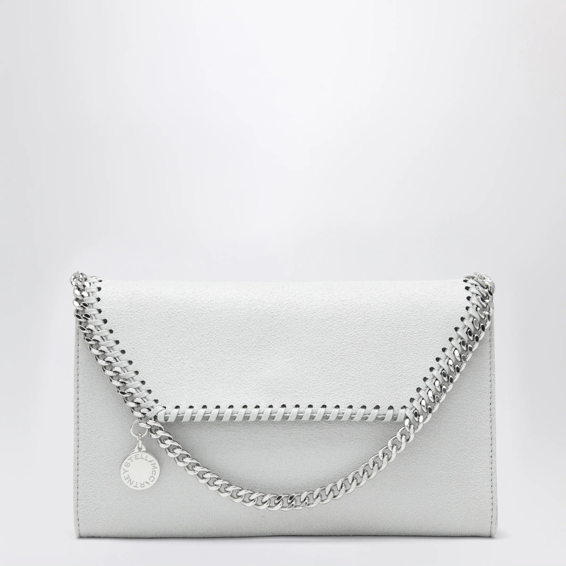 Stella McCartney Pearl grey Falabella shoulder wallet bag