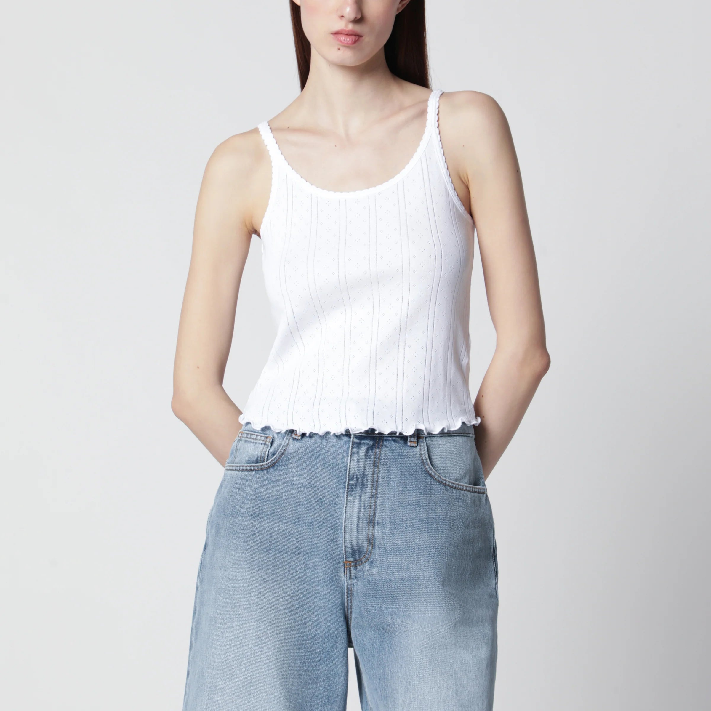 Róhe White organic cotton tank top