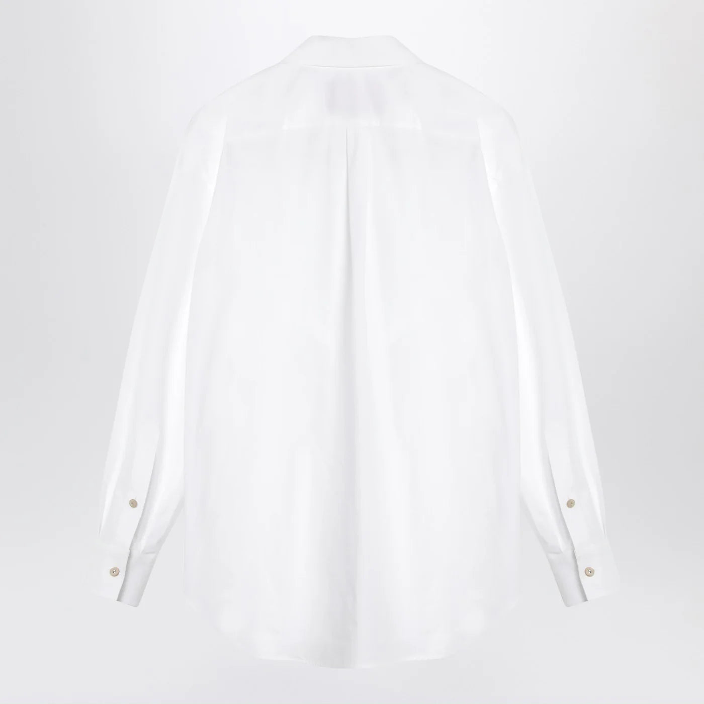 Valentino White cotton shirt with ruffles