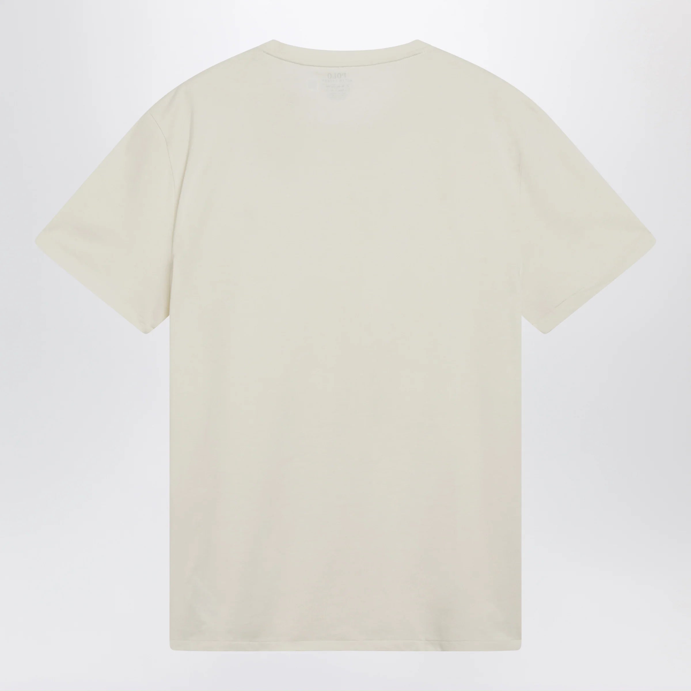 Polo Ralph Lauren Cream Cotton Custom Slim-Fit T-Shirt