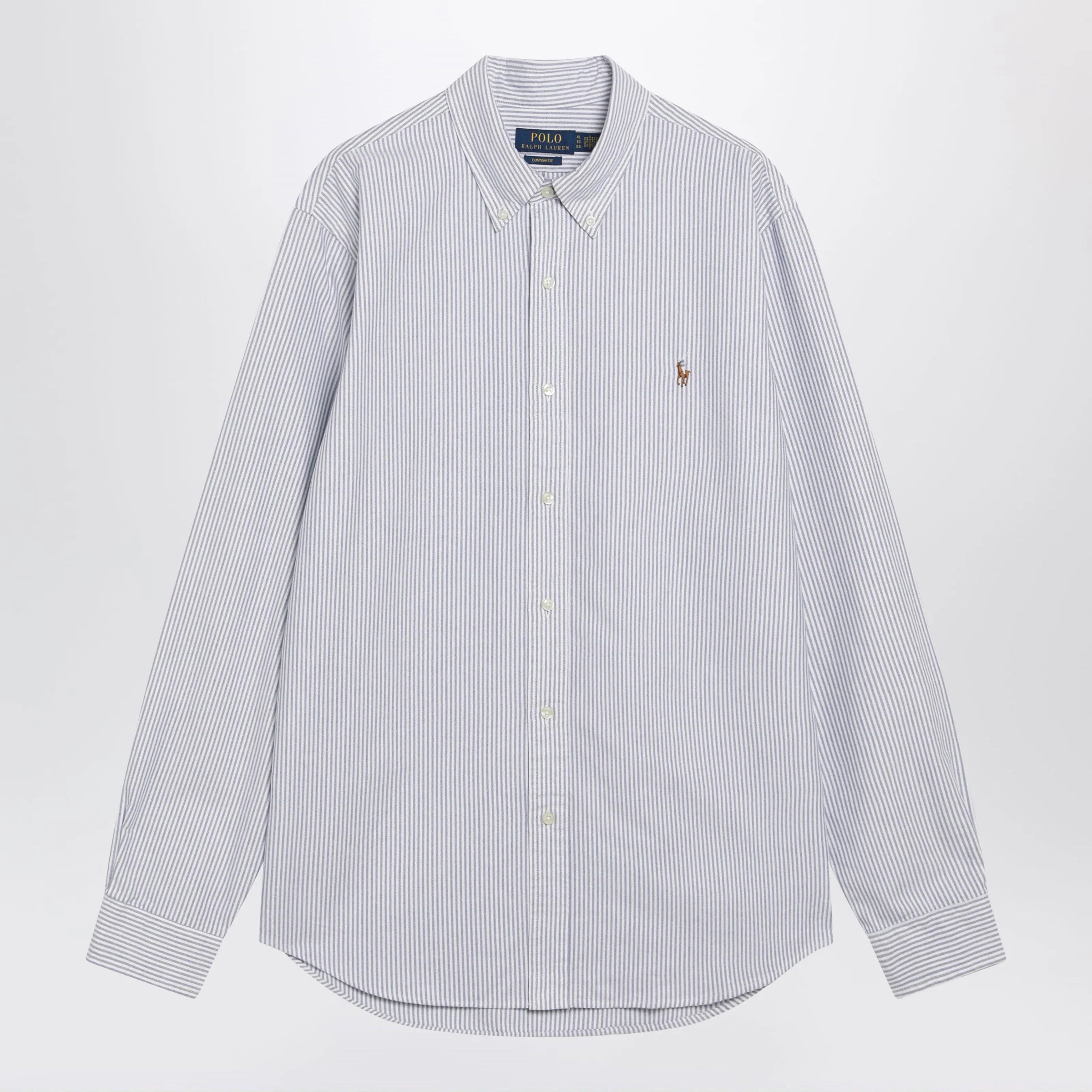 Polo Ralph Lauren Light blue/white striped Oxford Custom-Fit shirt