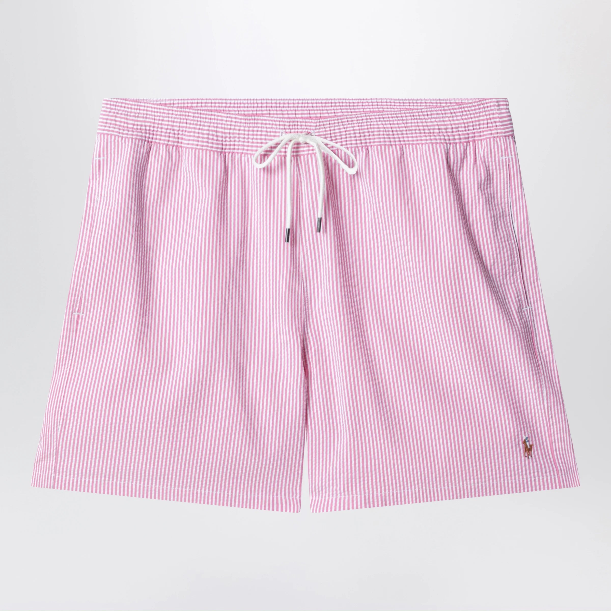 Polo Ralph Lauren Traveler striped white/pink swim shorts