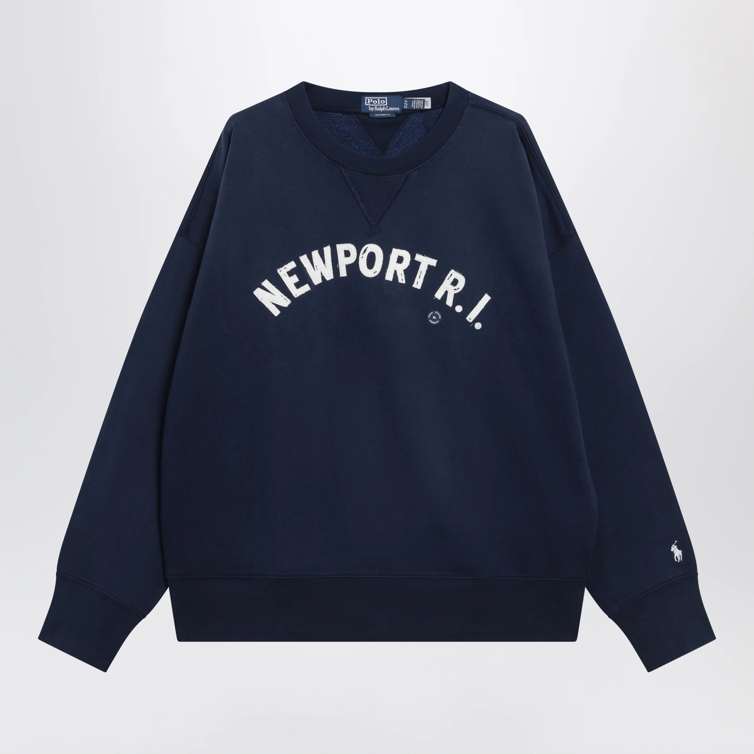 Polo Ralph Lauren Navy sweatshirt with embroidery Vintage-Fit