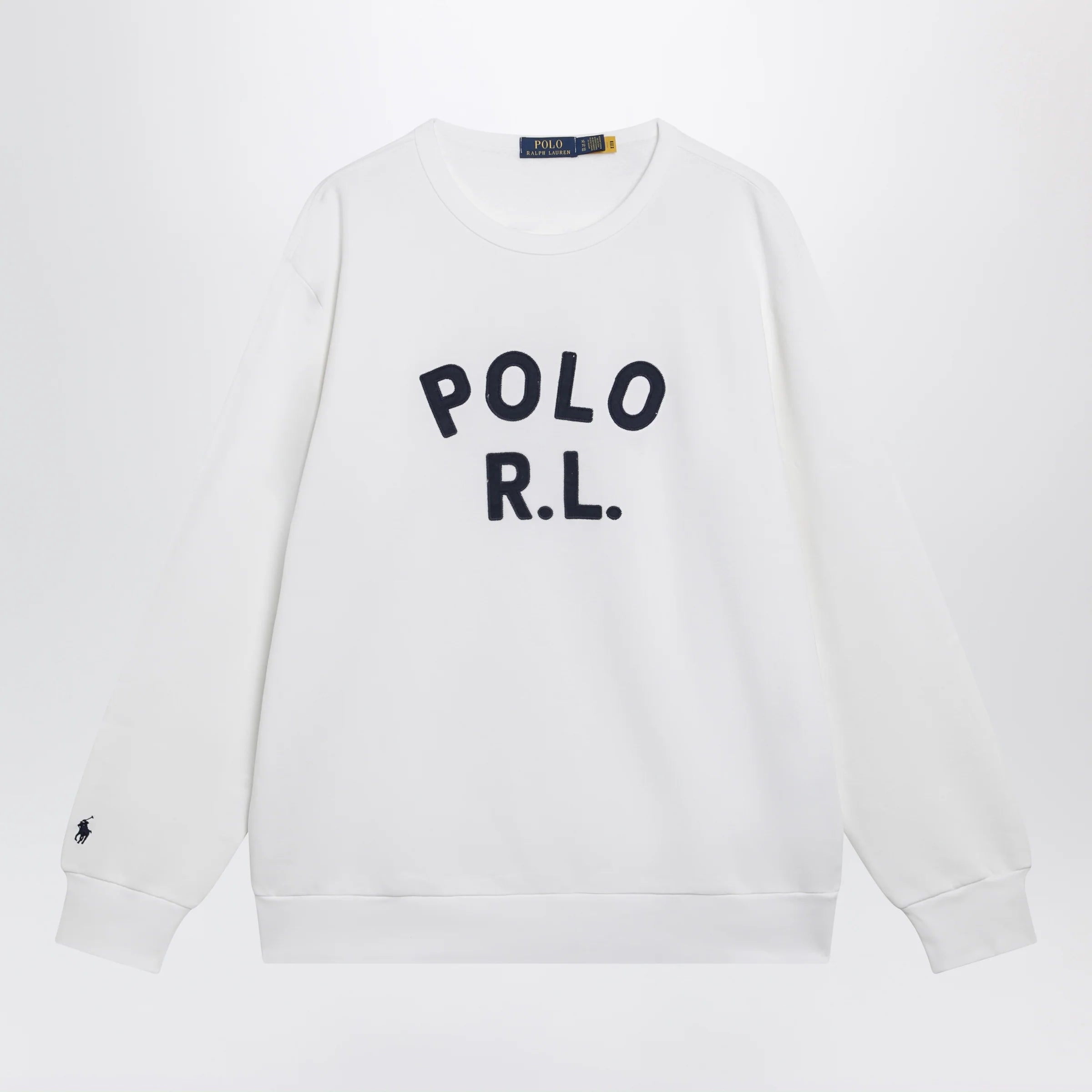 Polo Ralph Lauren White sweatshirt with logo embroidery