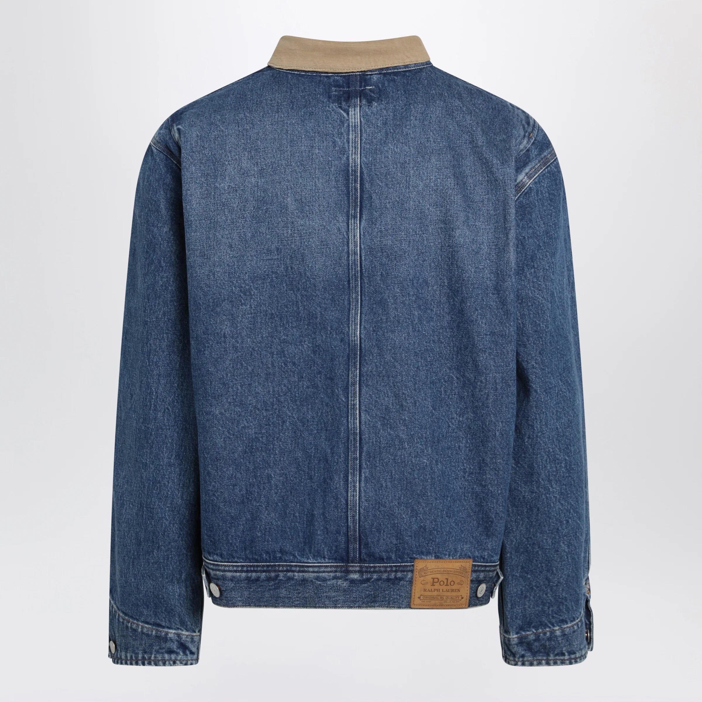 Polo Ralph Lauren Blue denim jacket with ribbed collar