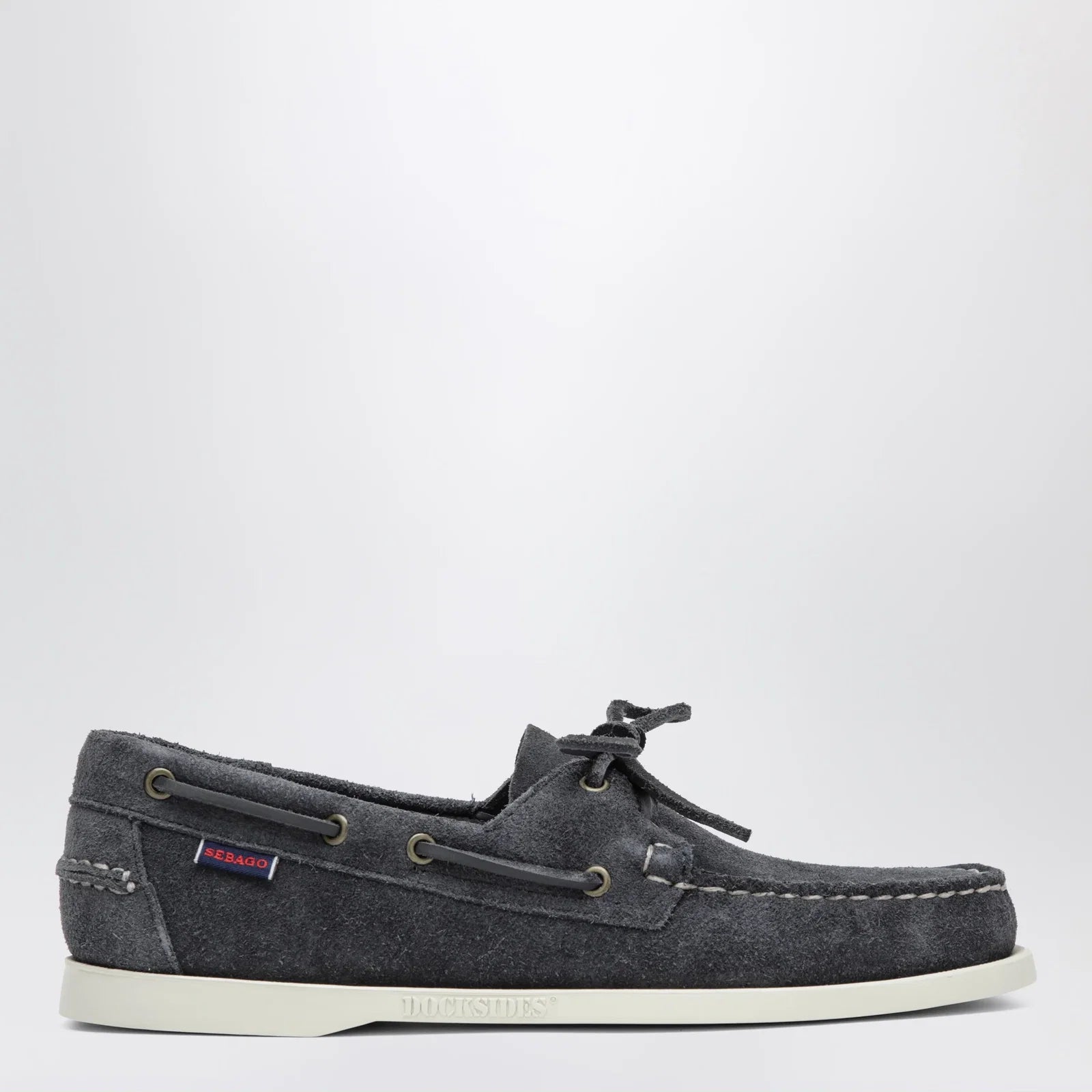 Sebago Portland Flesh Out boat moccasins in suede, blue