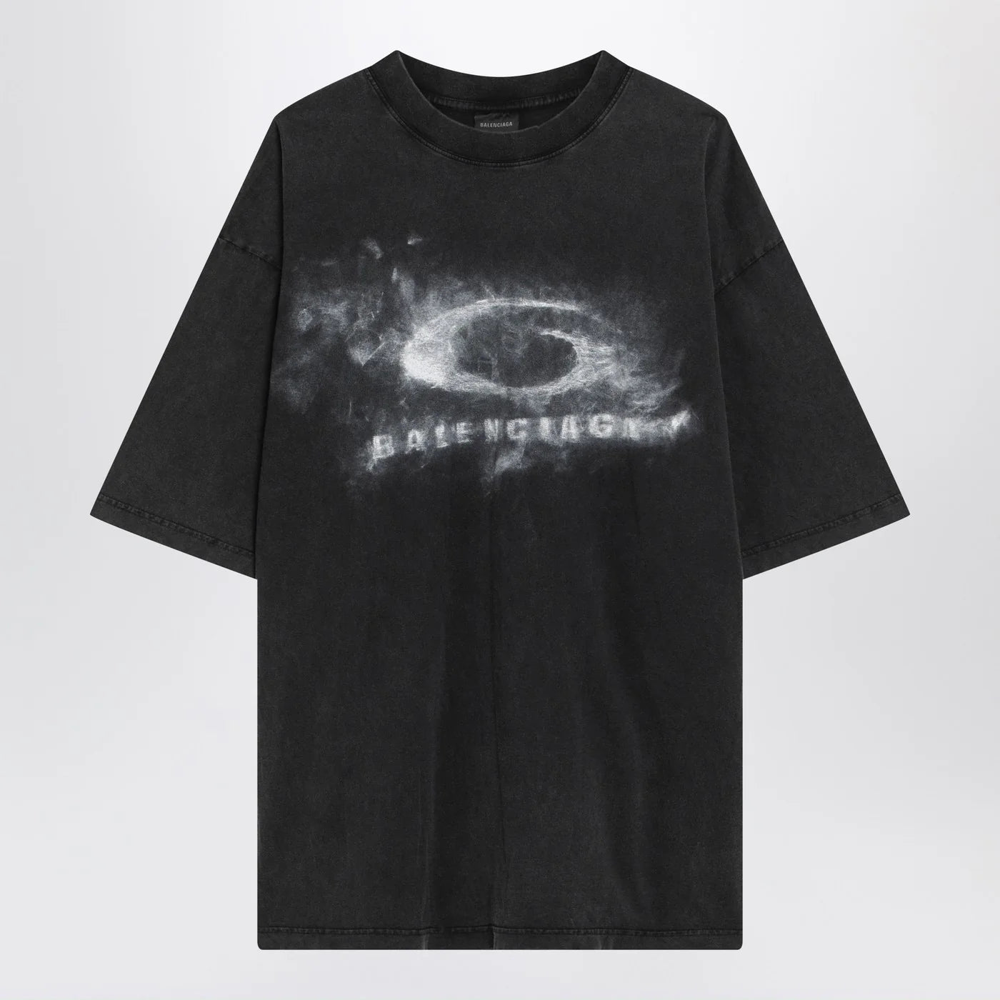 Balenciaga Black faded Crayon Loop oversize T-shirt
