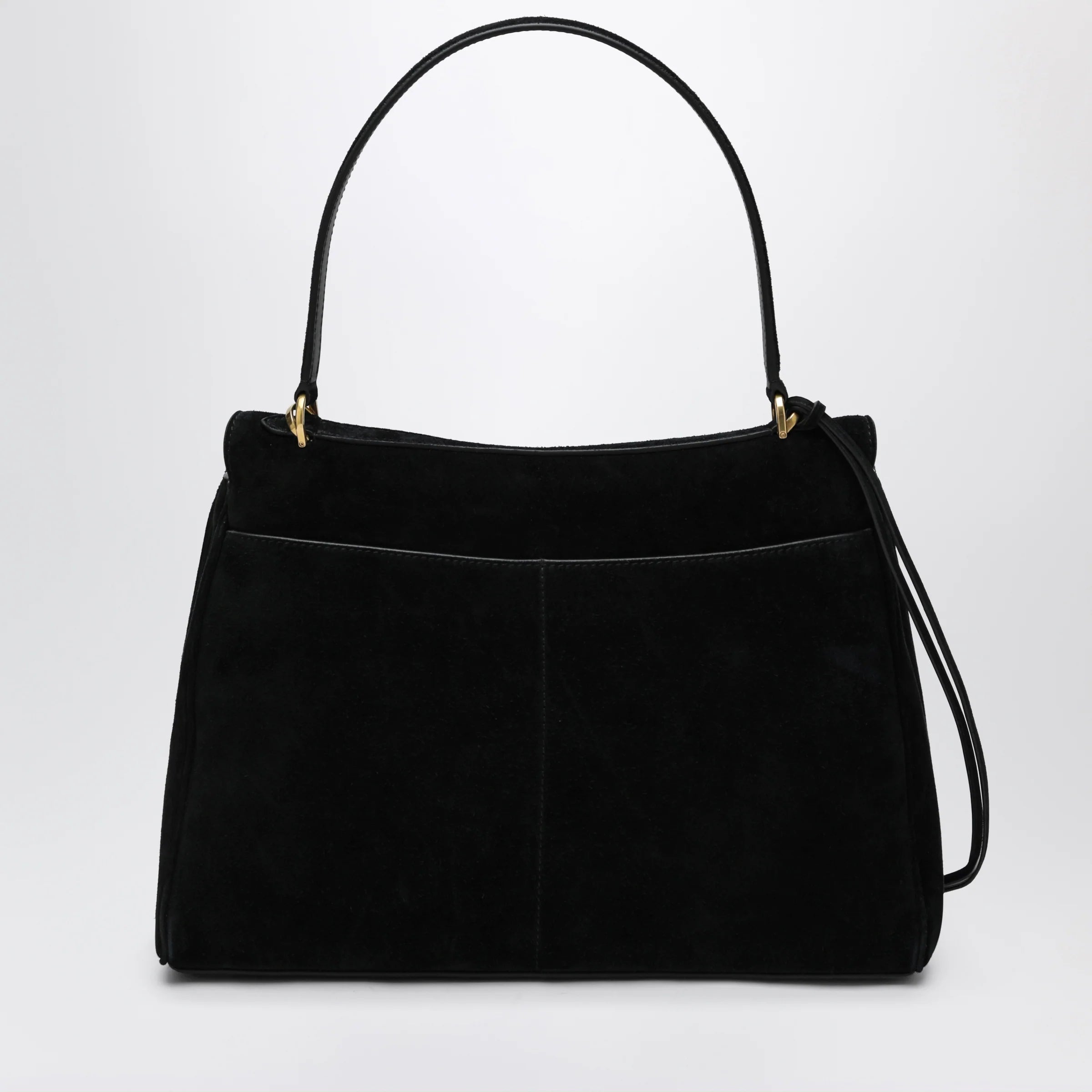 Balenciaga Medium Rodeo bag in suede calfskin, black