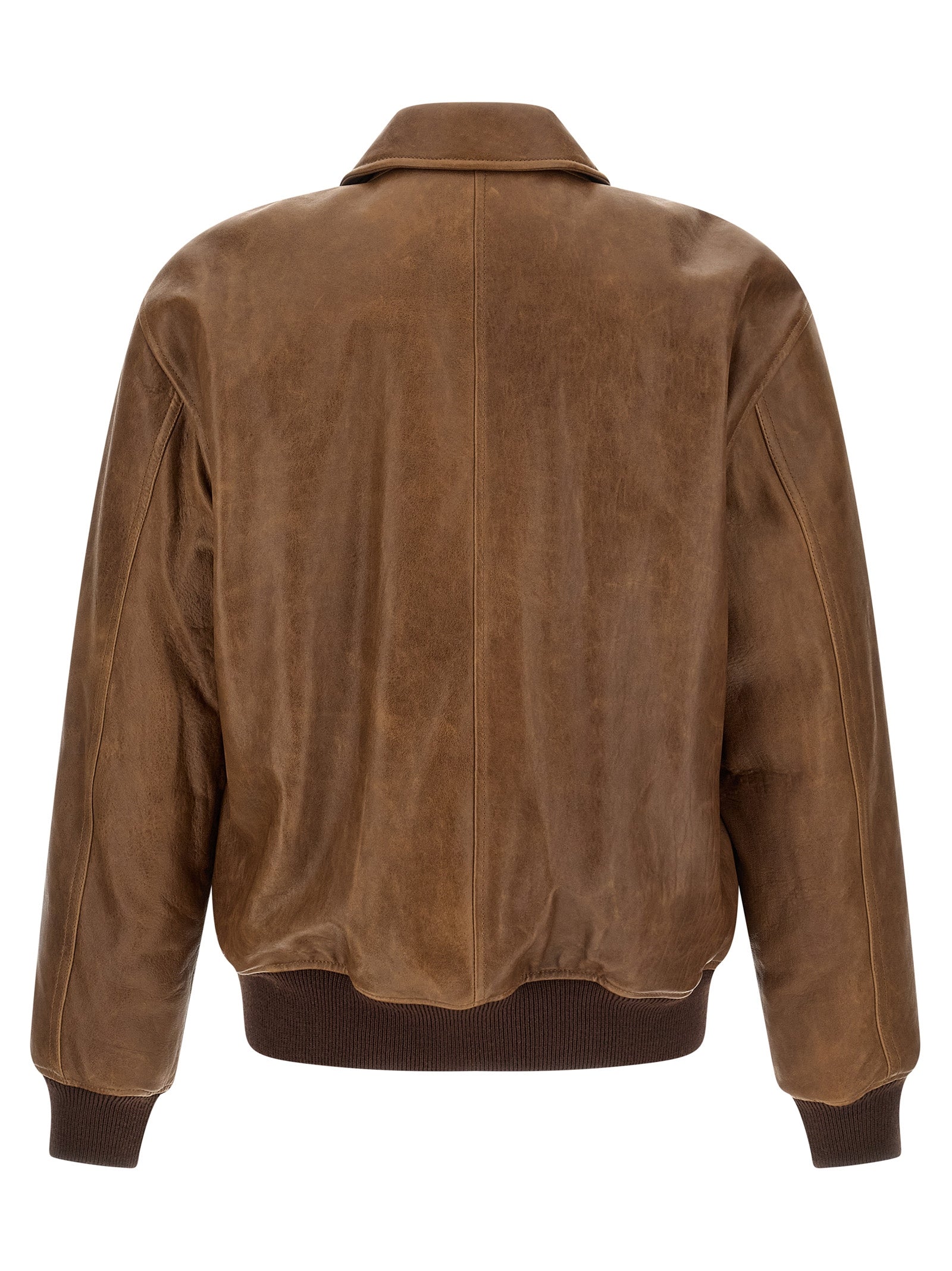 Saint Laurent Vintage Leather Bomber Jacket