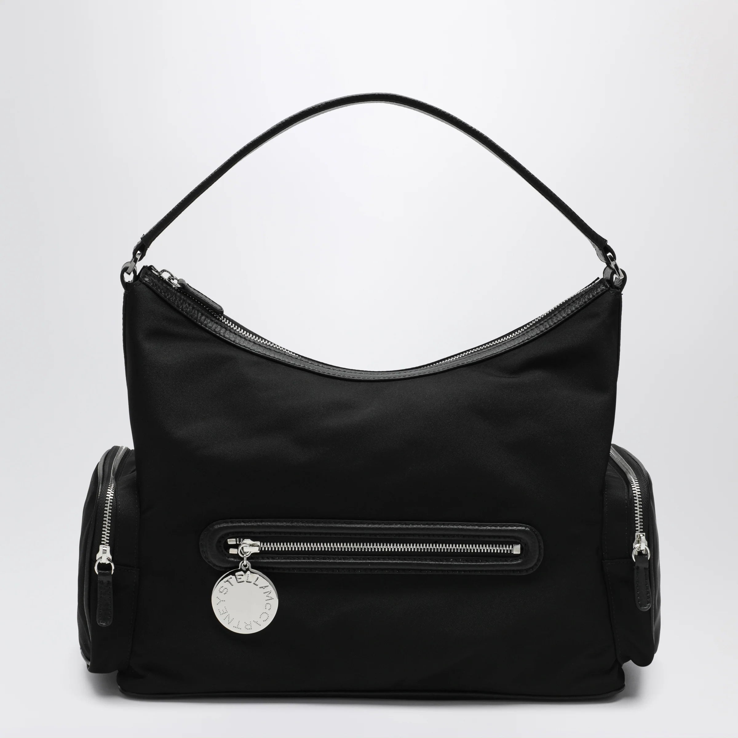 Stella McCartney Dartmoor shoulder bag in ECONYL, ultra black