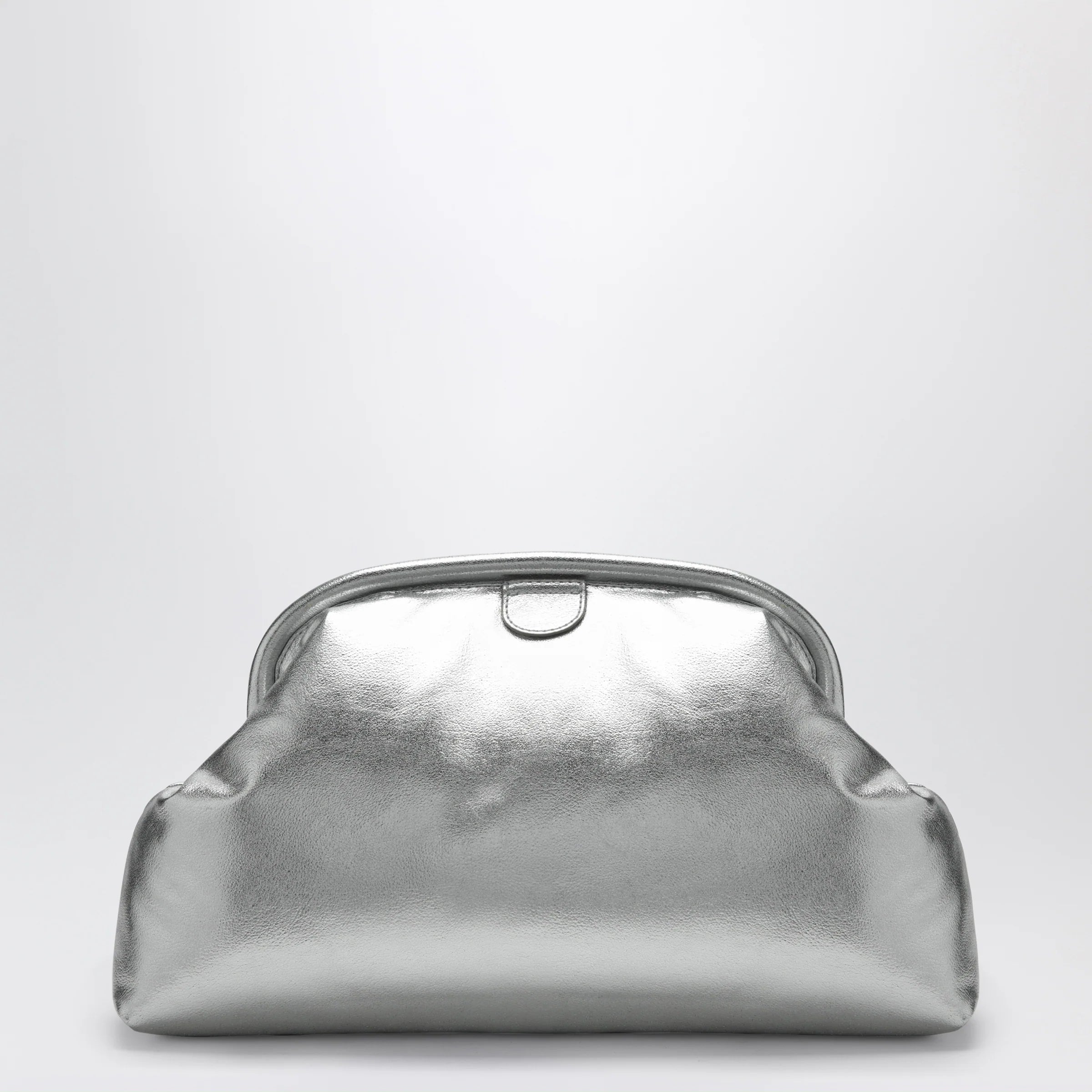 Stella McCartney Silver metallic padded Falabella clutch