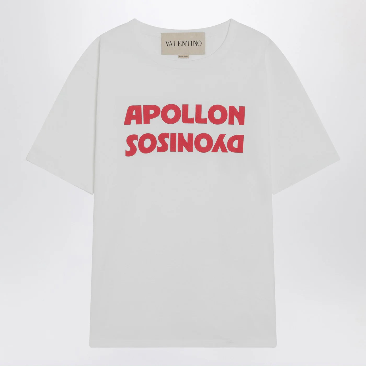 Valentino White T-shirt with Apollon/Dionysos print