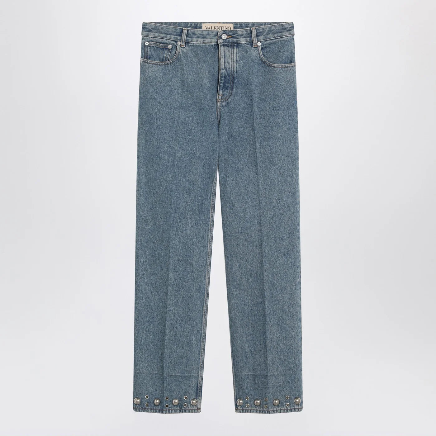 Valentino Medium blue jeans with cabochons