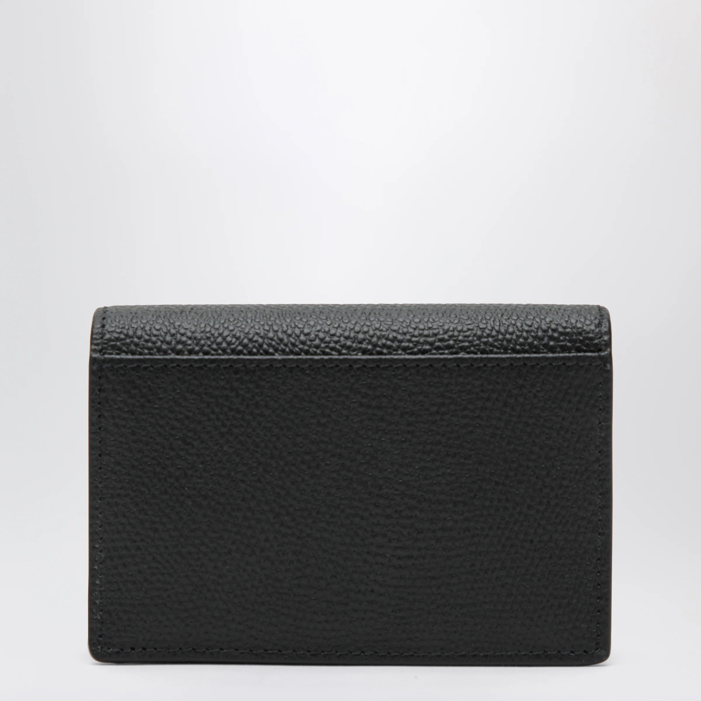 Valentino Garavani VLogo bifold card wallet in black leather