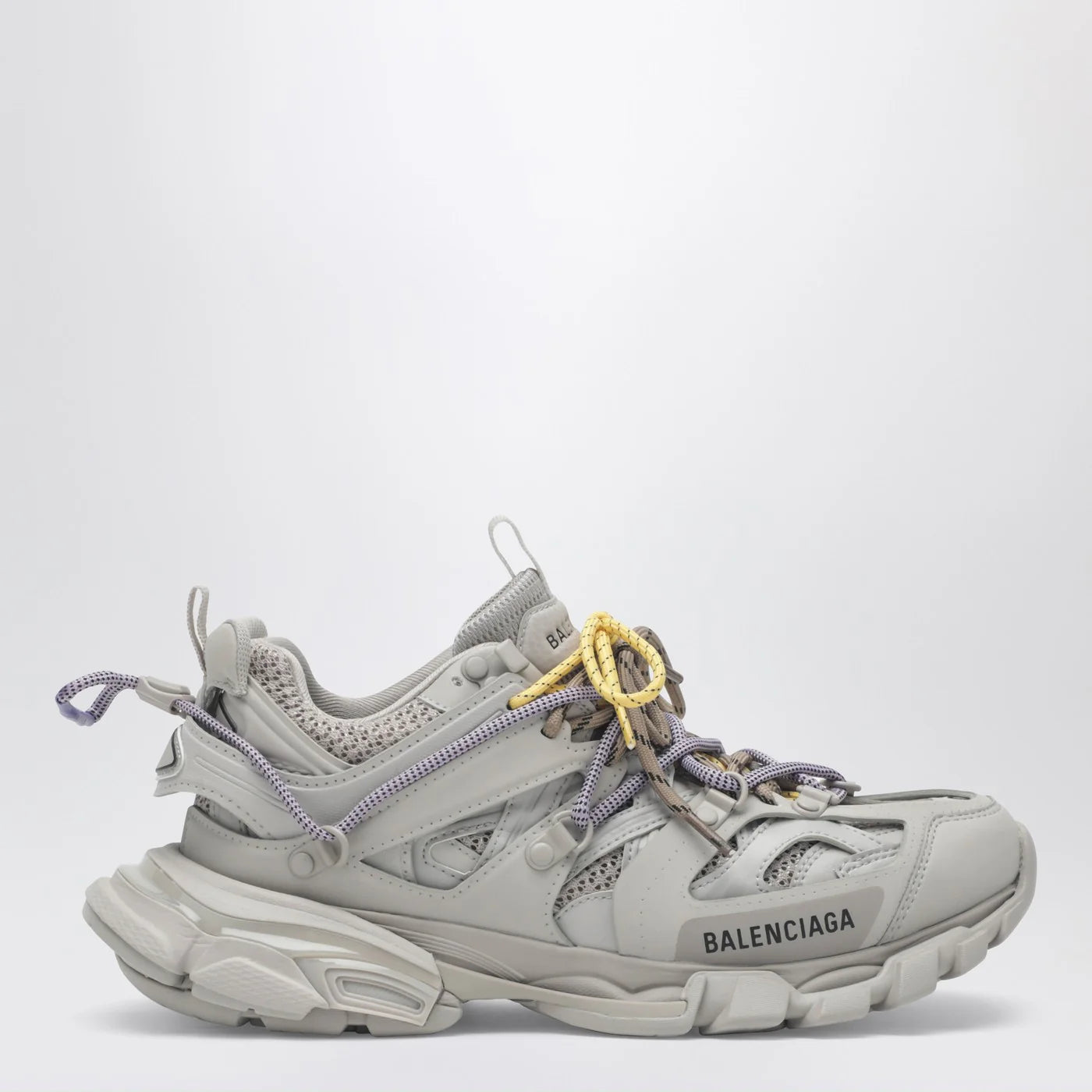 Balenciaga Track Trail sneakers in yellow, purple, brown and black
