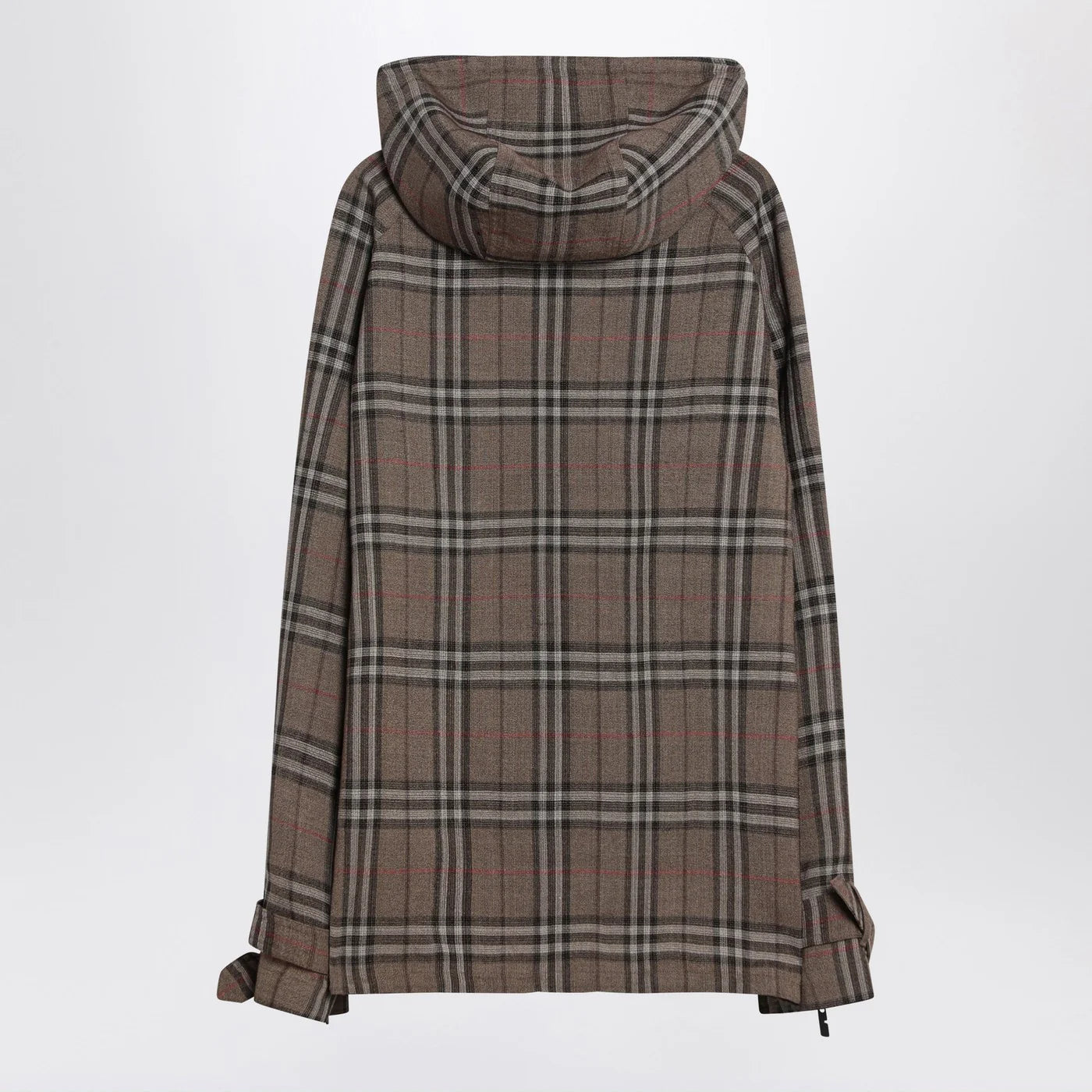 Burberry Half-zip jacket with Check pattern in silk blend