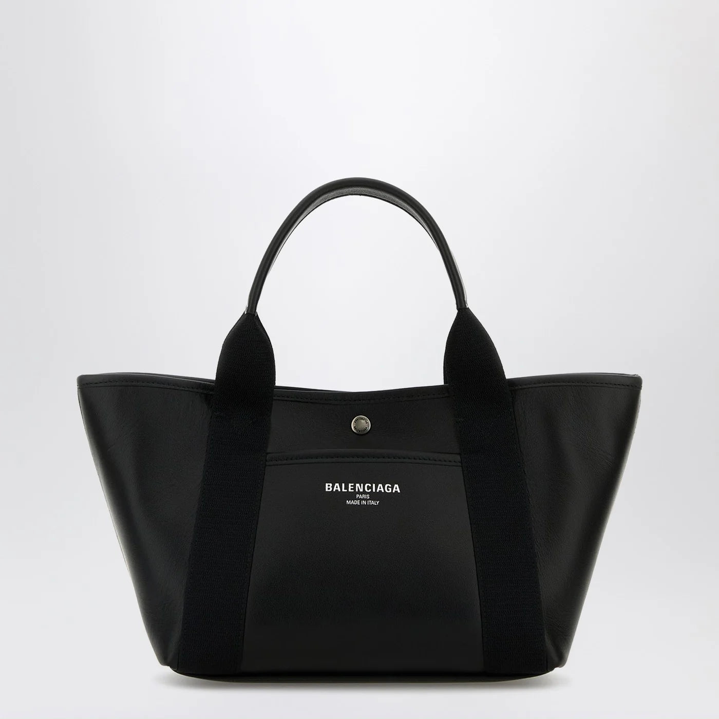 Balenciaga Biarritz shopping bag in black leather