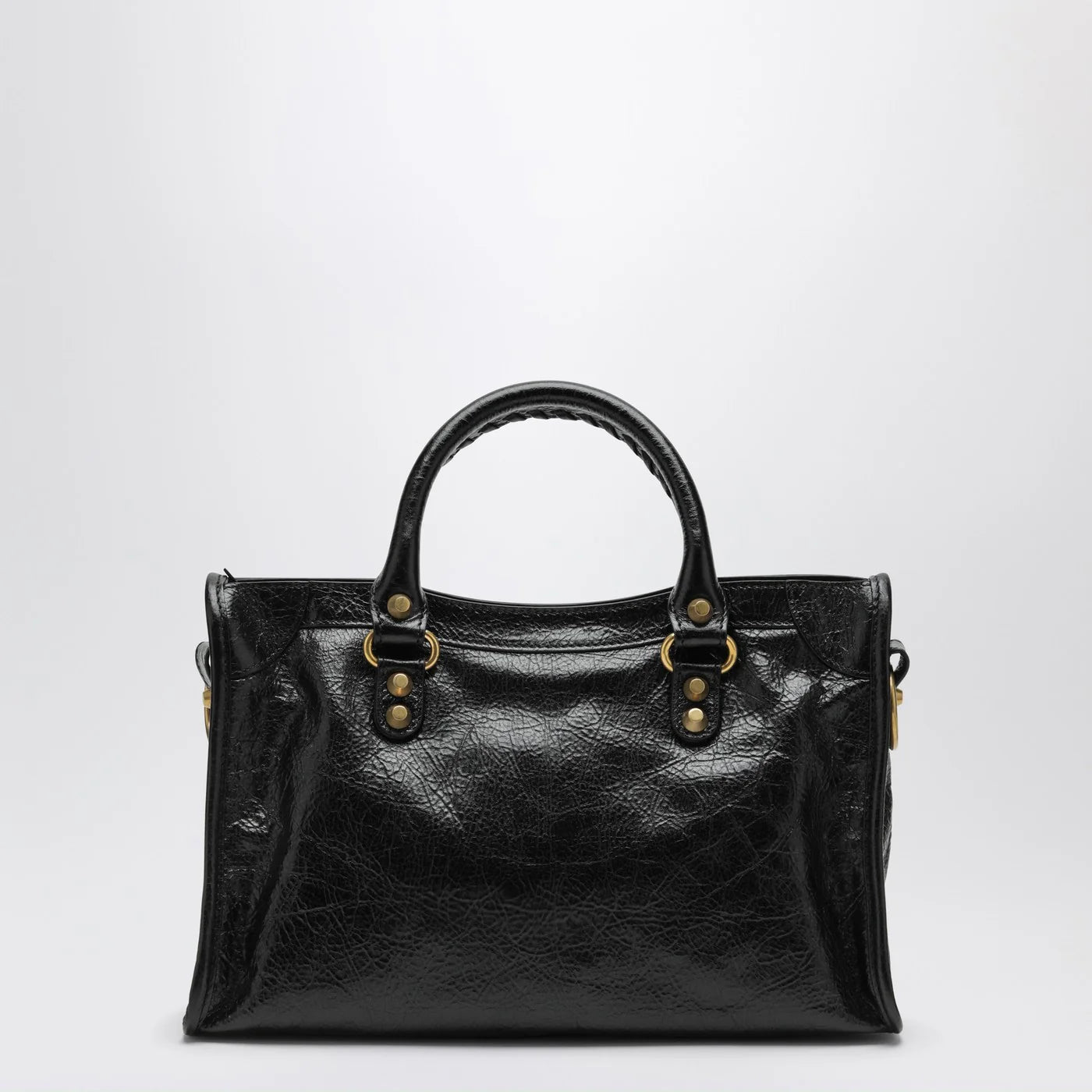Balenciaga Le City small bag in black/antique gold