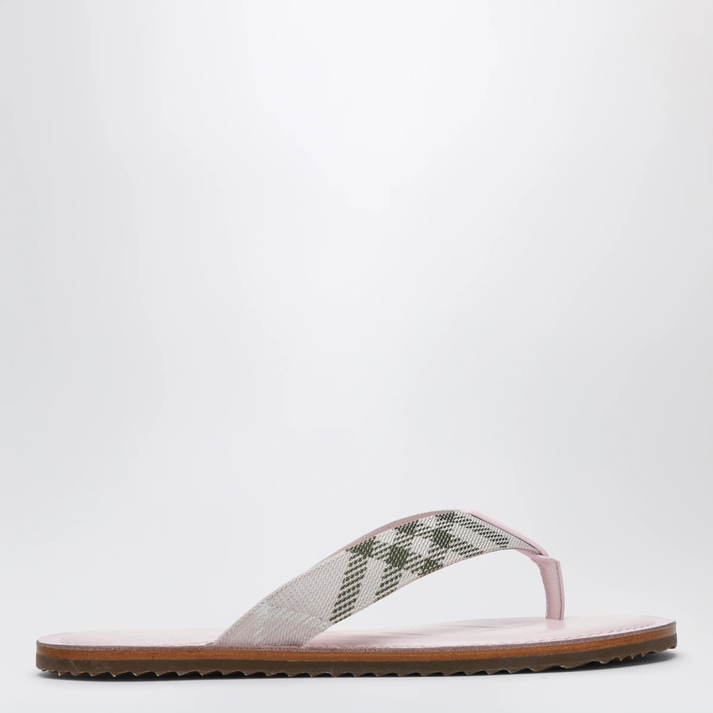 Burberry Pink Pavilion sandals with Check pattern
