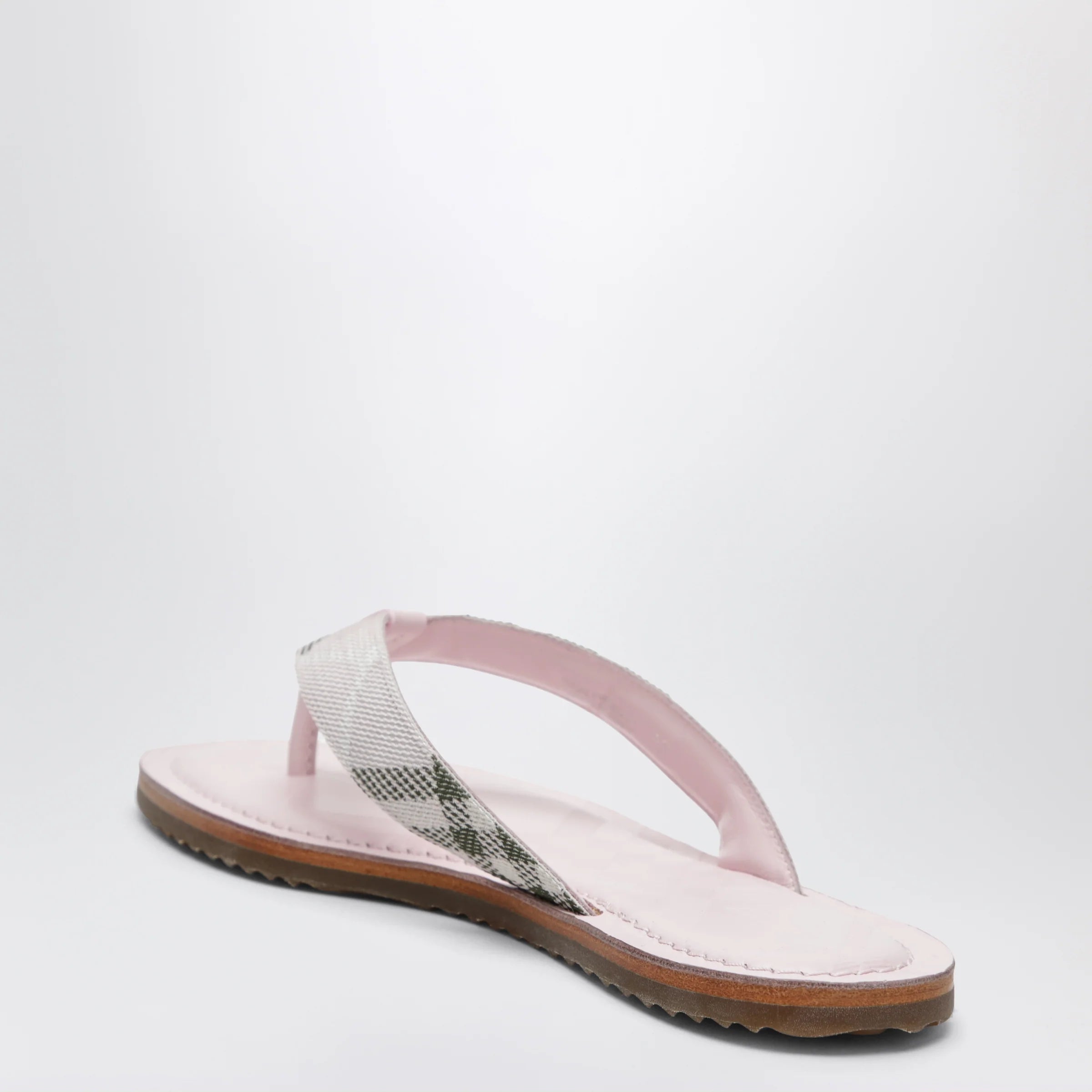 Burberry Pink Pavilion sandals with Check pattern