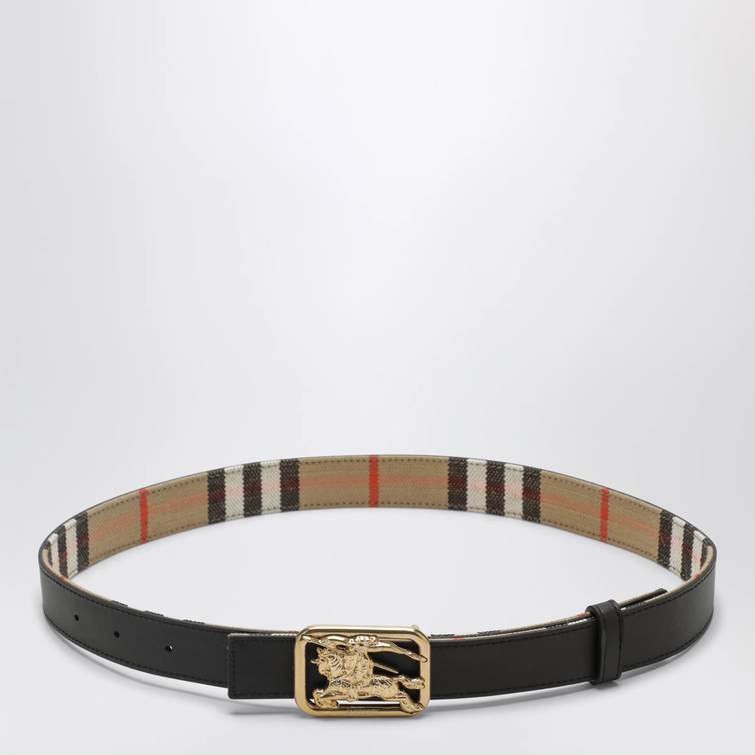 Burberry Reversible Rider belt in sand beige/Brown Peat
