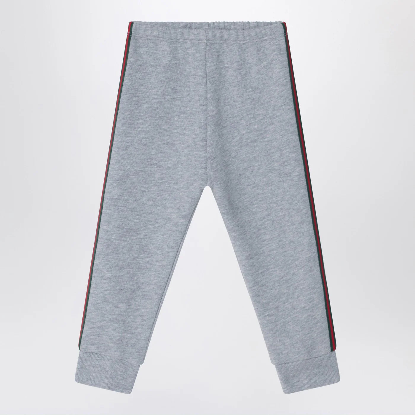 GUCCI Grey jogging trousers with Web tape